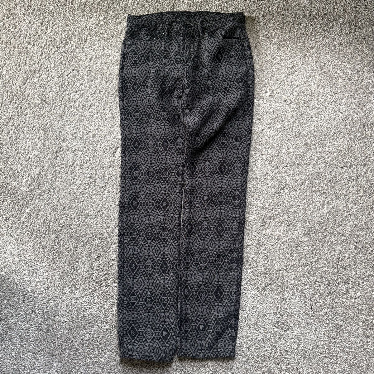 Prps PRPS Demon Slim Straight Jeans Men 29 Black Monogram Denim Size US 29 - 1 Thumbnail