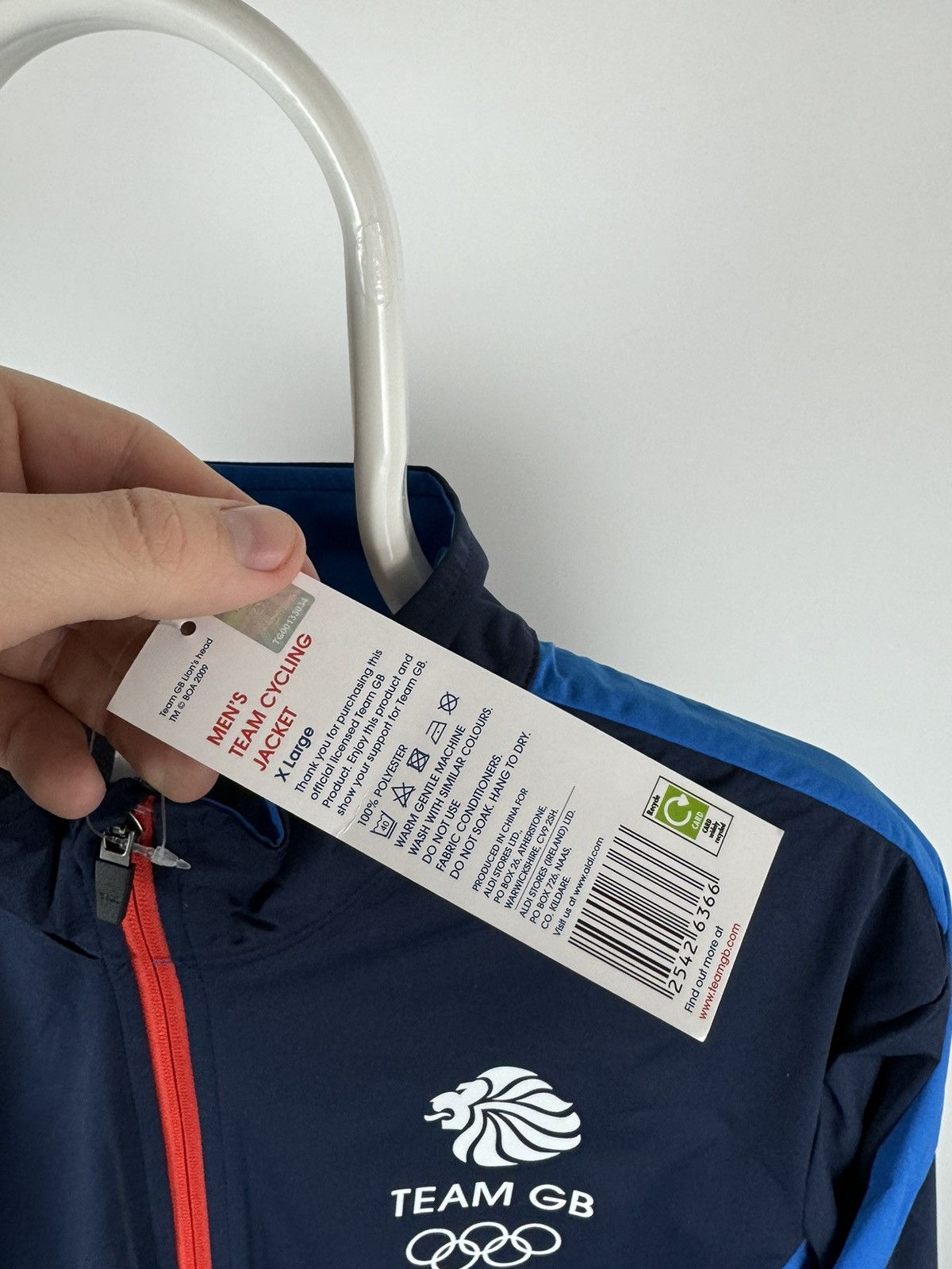 Vintage Team GB Lightweight Jacket Cycling Fill Zip Size US XL / EU 56 / 4 - 4 Thumbnail