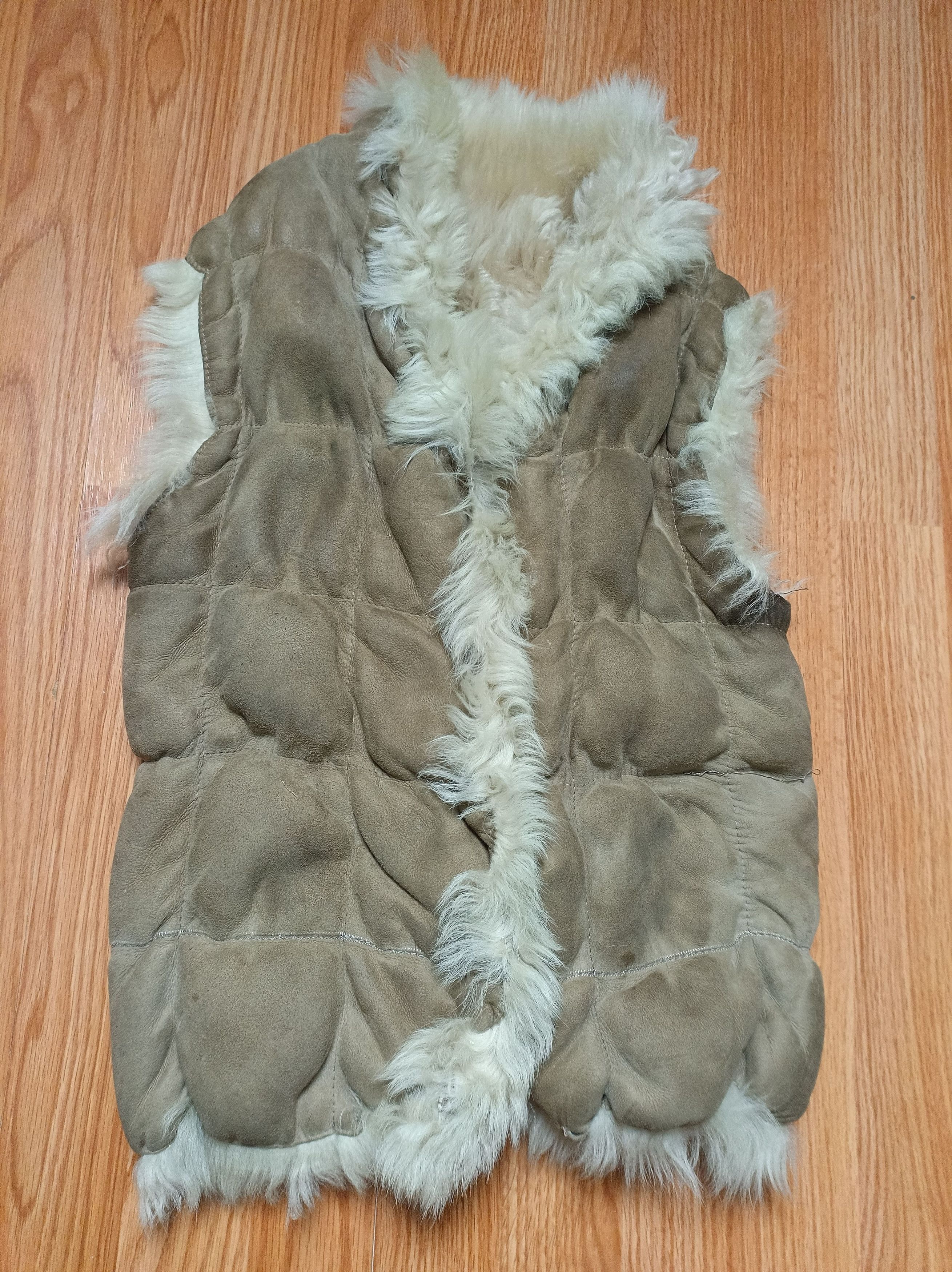 Joseph Joseph Lined Face Fur Vest Beige Lambskin Size EU 40 Size M / US 6-8 / IT 42-44 - 7 Thumbnail