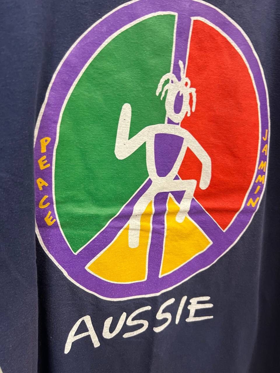 Vintage Peace Jammin Vintage 90s Big Logo T shirt Size US L / EU 52-54 / 3 - 7 Thumbnail
