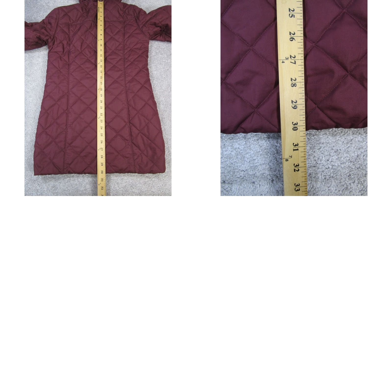 Vintage Columbia Jacket Womens XS Burgundy Quilted Insulated Long Sleeve Zip Diamond Crest Crest? Size XS / US 0-2 / IT 36-38 - 9 Thumbnail