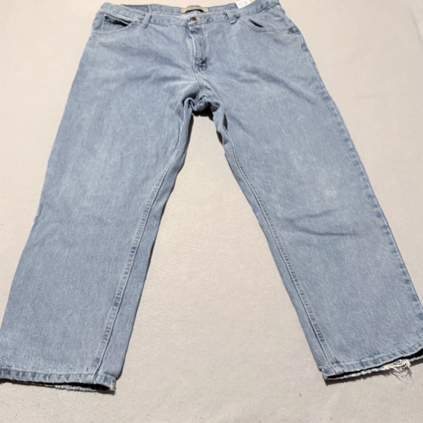 Wrangler Wrangler Jeans Men's Denim Light Wash Classic Straight Zip Fly 40x28 Size US 40 / EU 56 - 2 Thumbnail
