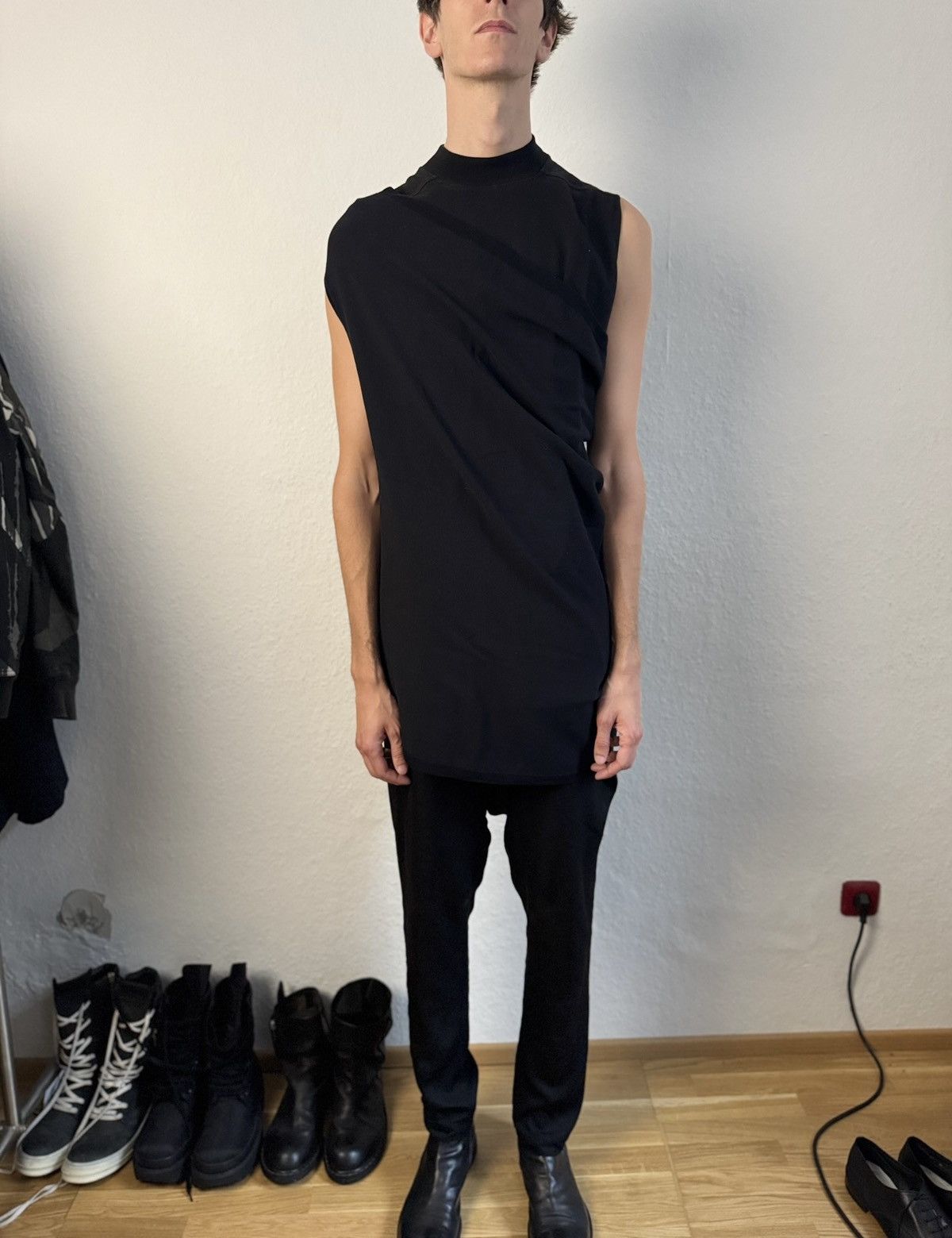 Rick Owens Runway S/S 13 "ISLAND" Knitted Cotton Tank Top Size US M / EU 48-50 / 2 - 13 Thumbnail