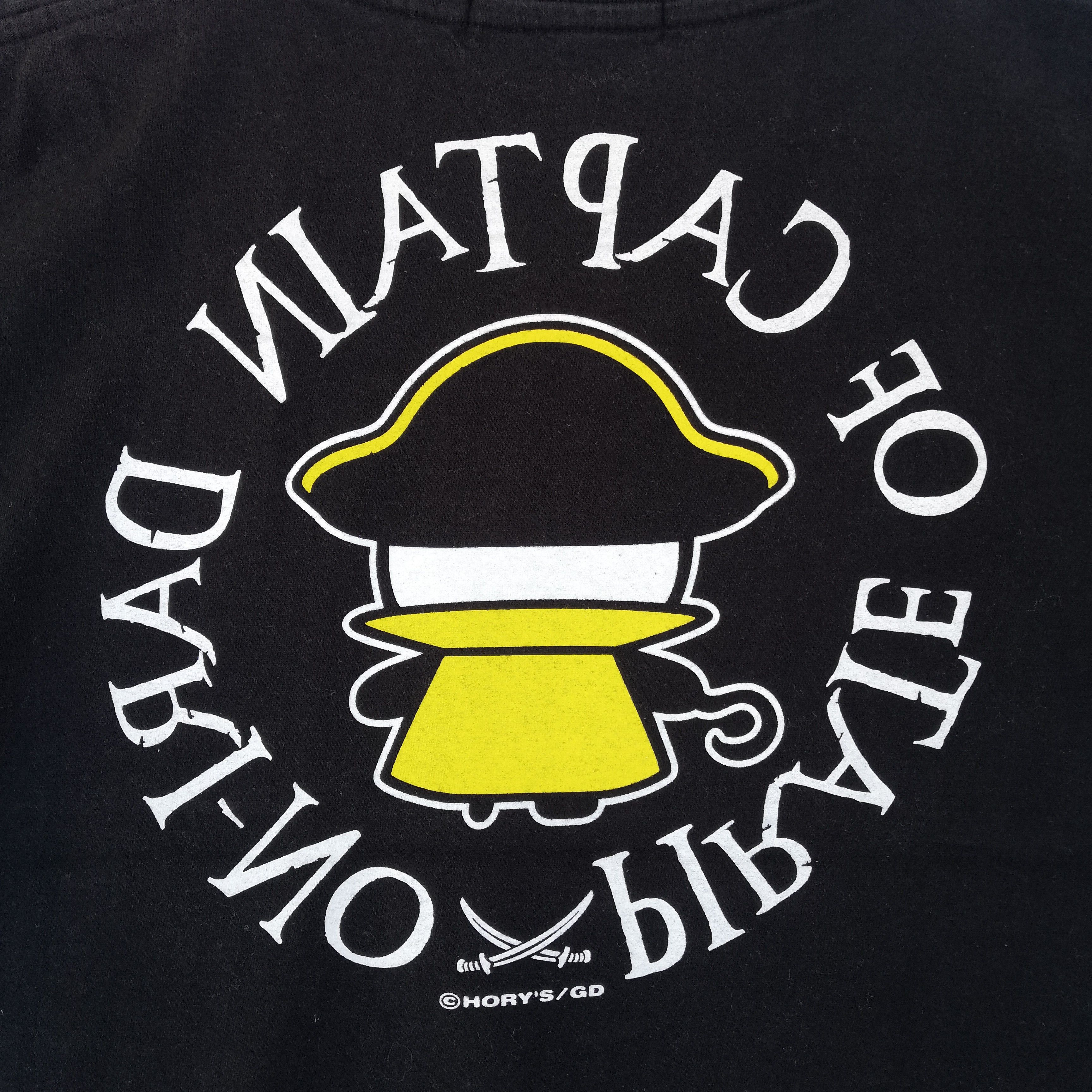 Japanese Brand Pirate of Captain Dari-no Tshirt Japanese Anime Parody Tees Size US L / EU 52-54 / 3 - 5 Thumbnail