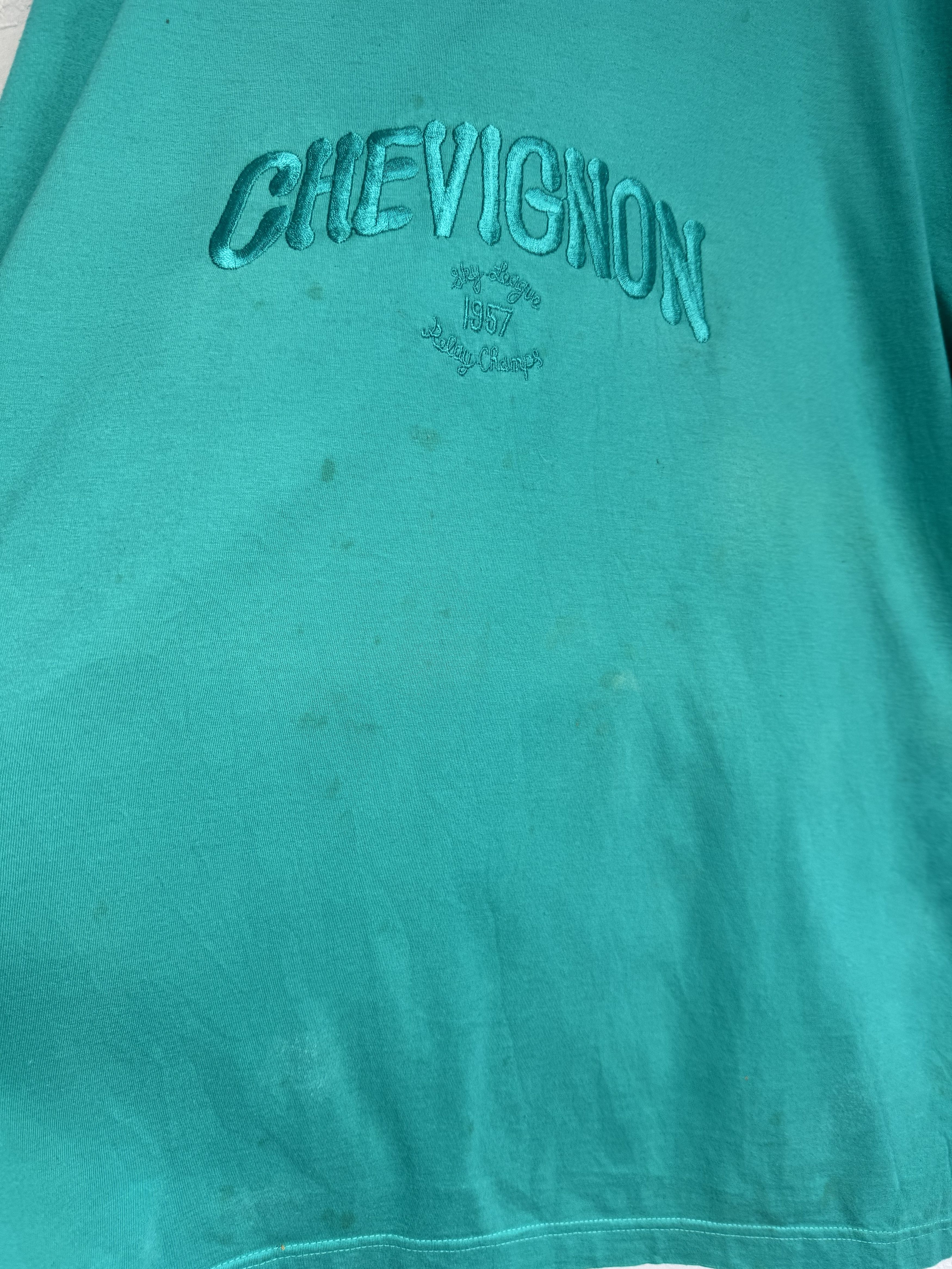 Chevignon Vintage 70s 80s Chevignon embroidered logo t-shirt Size US XL / EU 56 / 4 - 3 Thumbnail