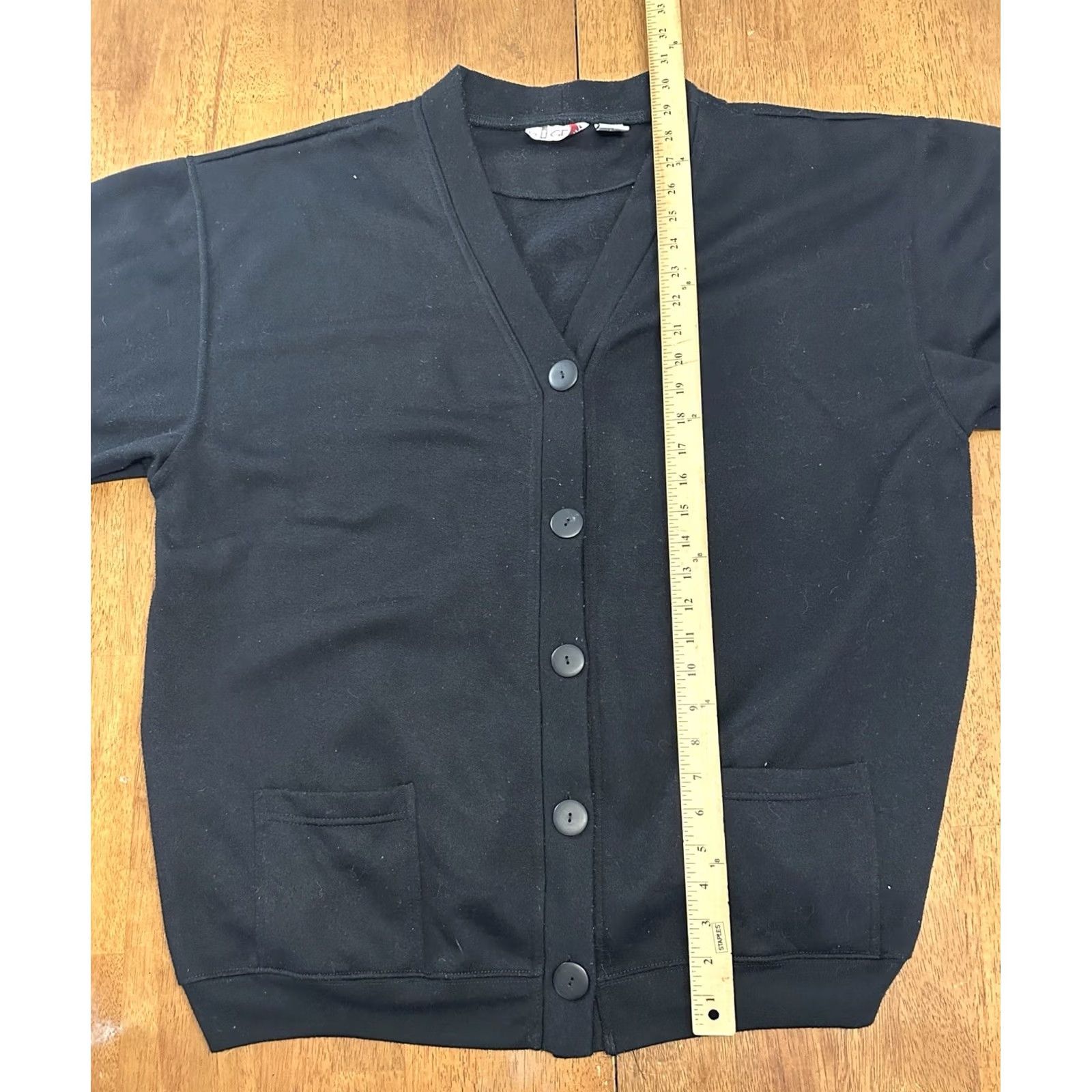 Vintage Vintage B.I. Gear Cardigan Sweater Black 18W Women’s Size XXL / US 16-18 / IT 52-54 - 5 Thumbnail