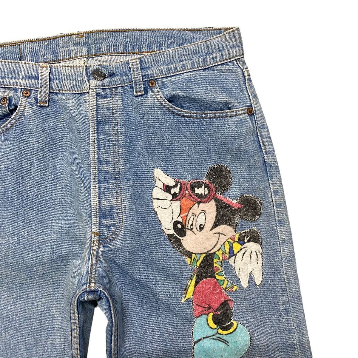 Levi's Vintage 90s Mickey X Levis 501 Lightwash Jeans Size US 33 - 5 Thumbnail