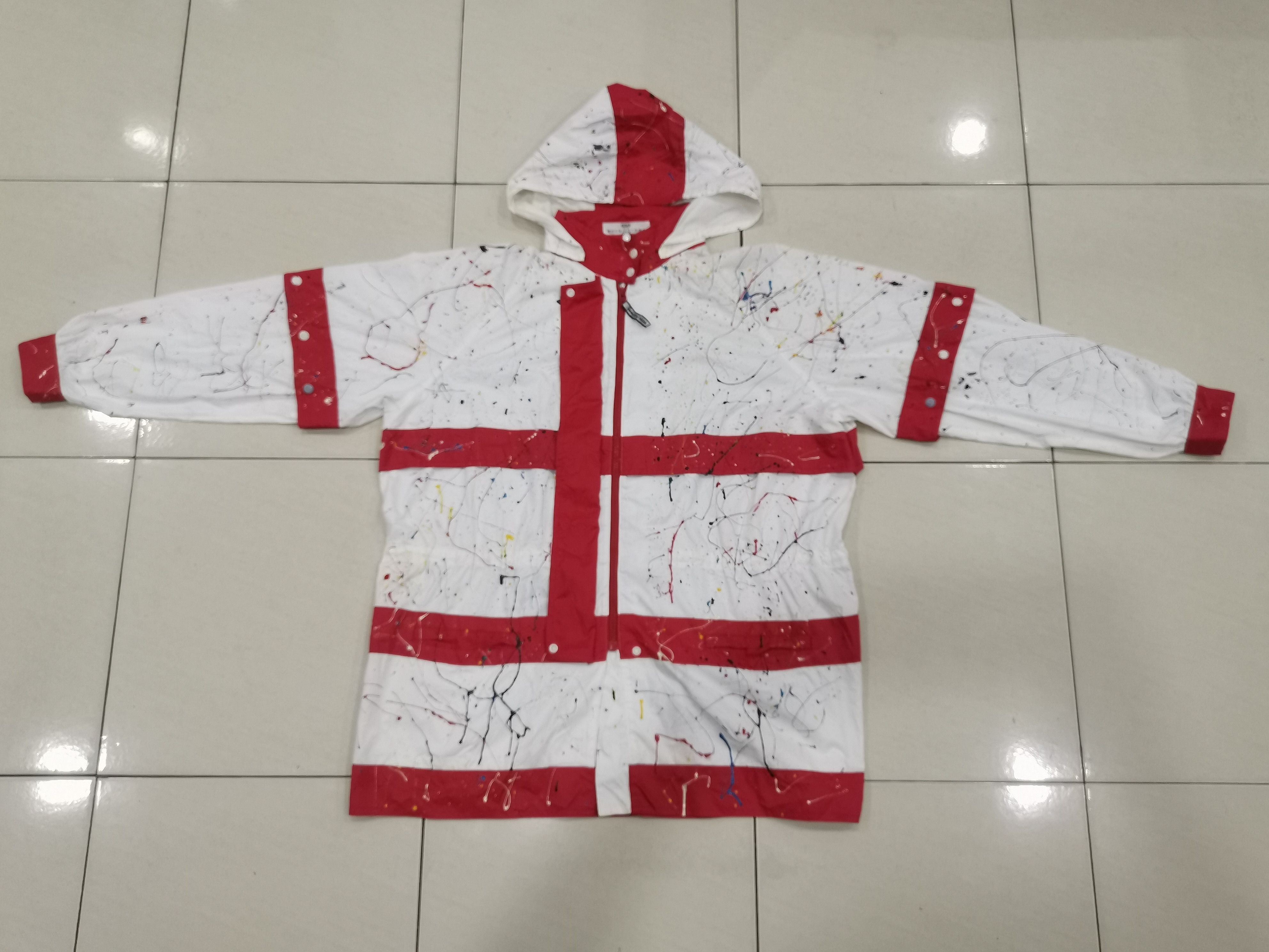 Balenciaga VTG Balenciaga BB SPELL OUT CUSTOM MADE PAINT SPLATTER Size US L / EU 52-54 / 3 - 4 Thumbnail