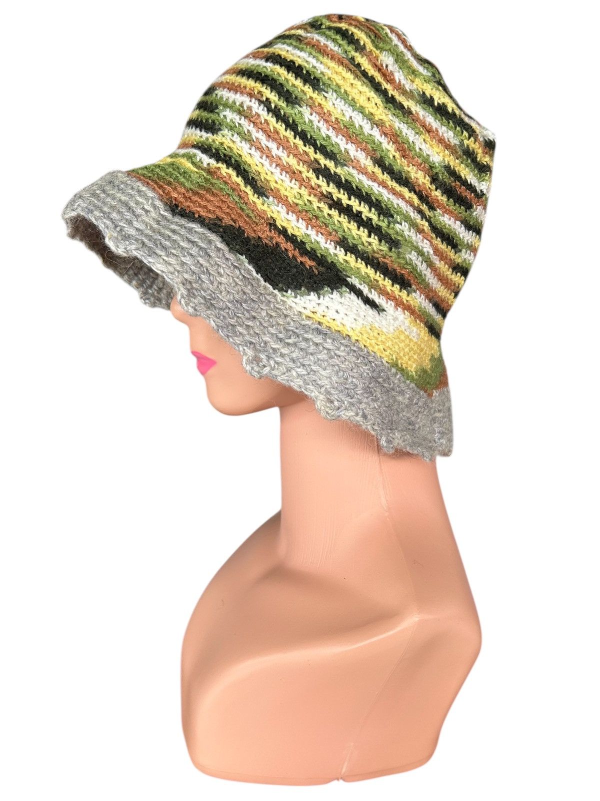 Japanese Brand × Kapital × Vintage Crochet Knitted Handmade Bucket Hats Size ONE SIZE - 1 Thumbnail