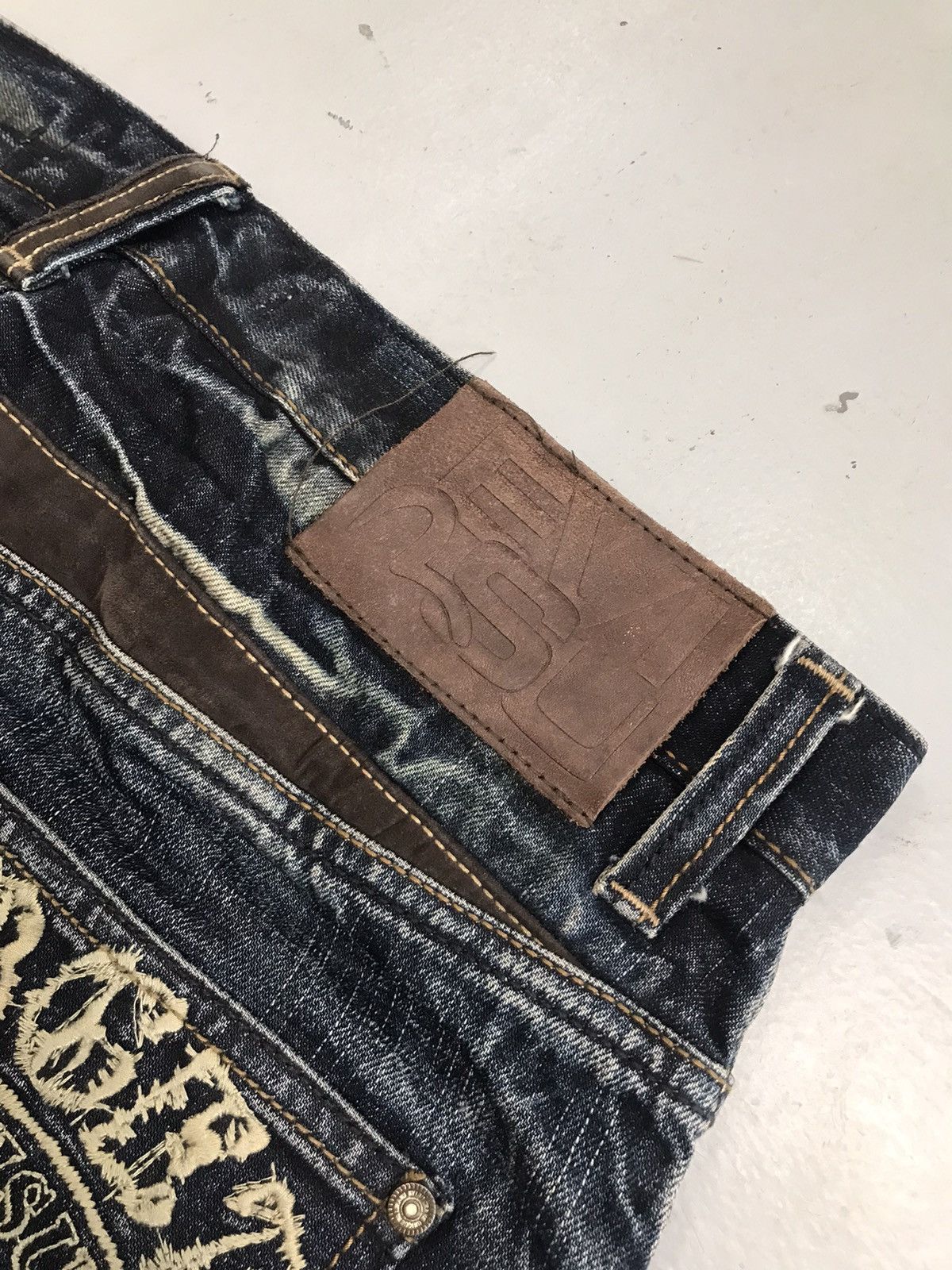 Japanese Brand Vintage Evisu inspired emboridered denim Size US 32 / EU 48 - 4 Thumbnail
