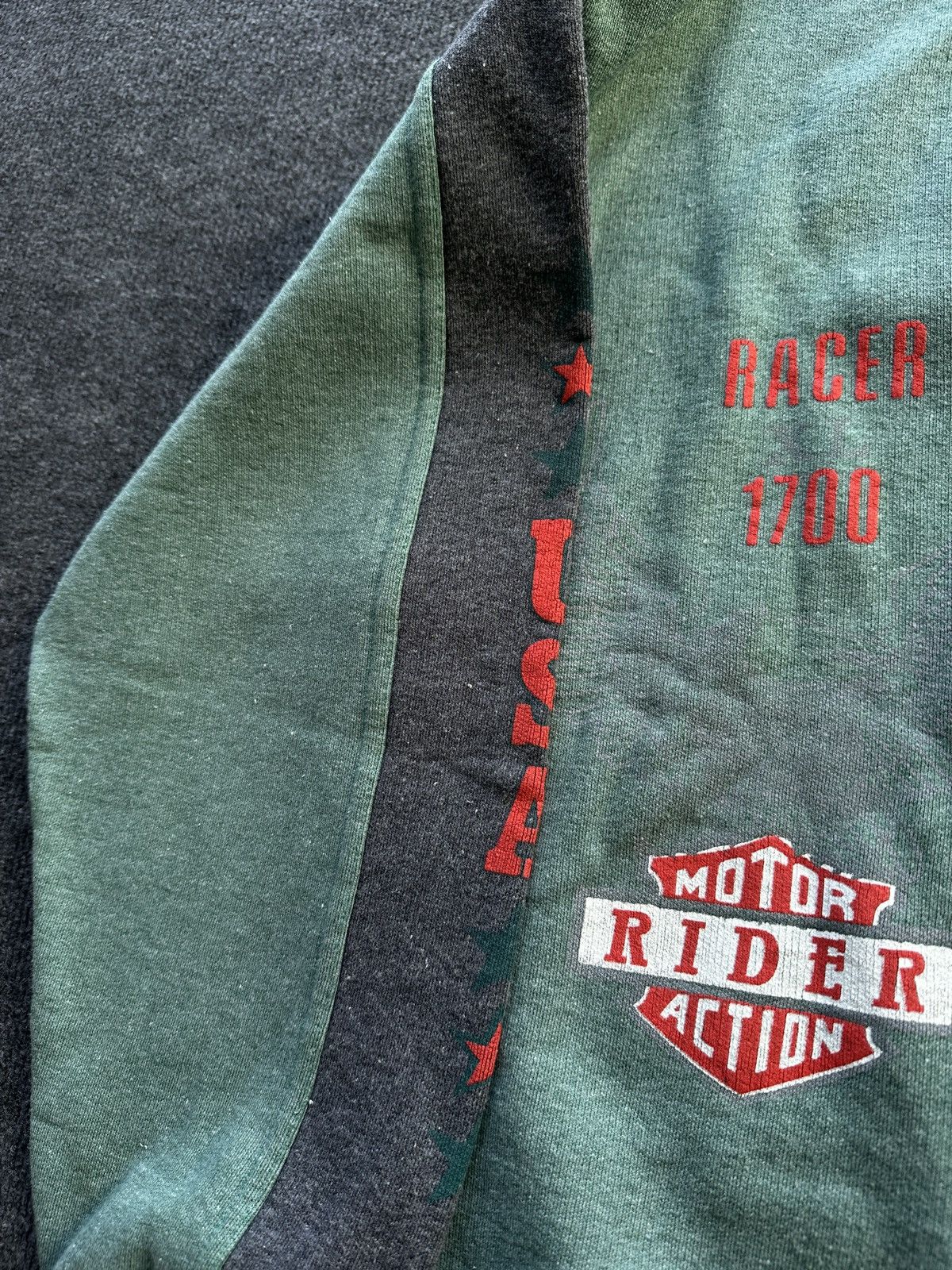 Other USA 🚨 RACER 1700 MOTOR RIDER ACTION RARE BOMBER JACKET Size US XL / EU 56 / 4 - 10 Thumbnail