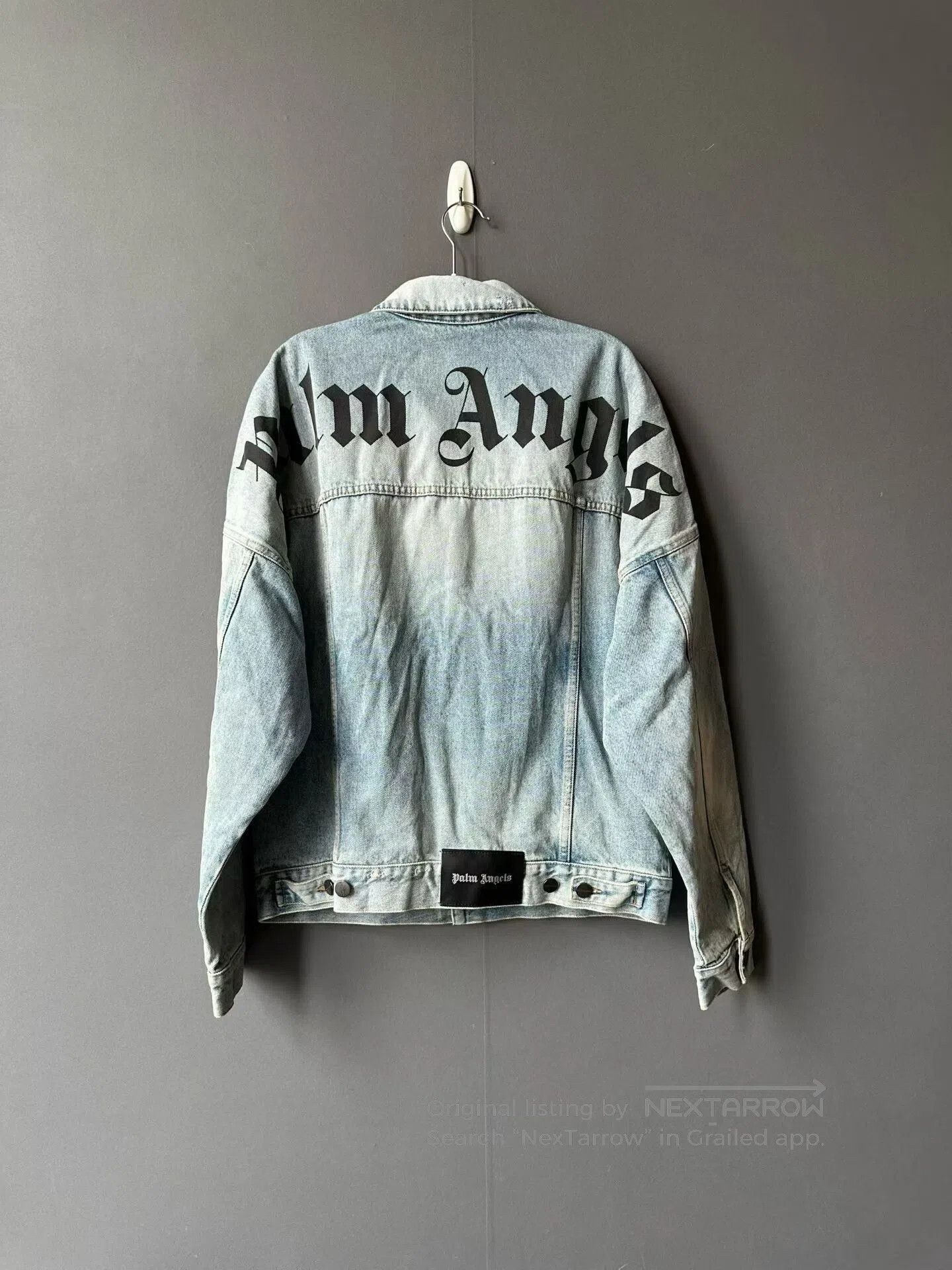 Palm Angels Palm Angels Back Lettering Denim Jacket. Size US S / EU 44-46 / 1 - 2 Thumbnail