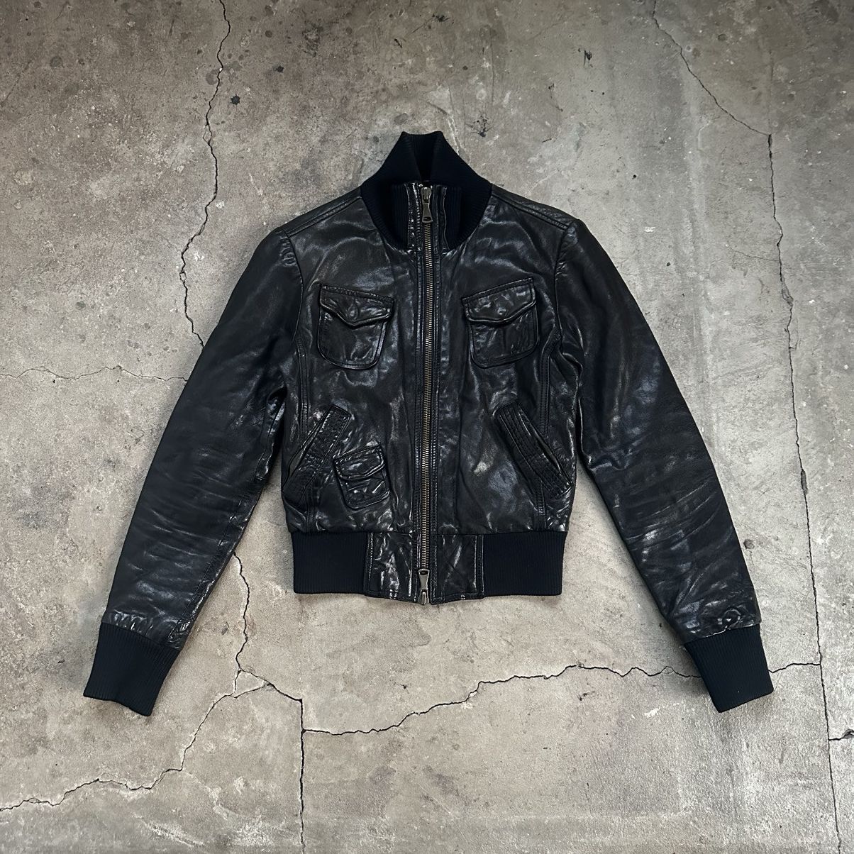 Armani Armani Jeans Vintage Vera pelle Leather Jacket Size XS / US 0-2 / IT 36-38 - 1 Thumbnail