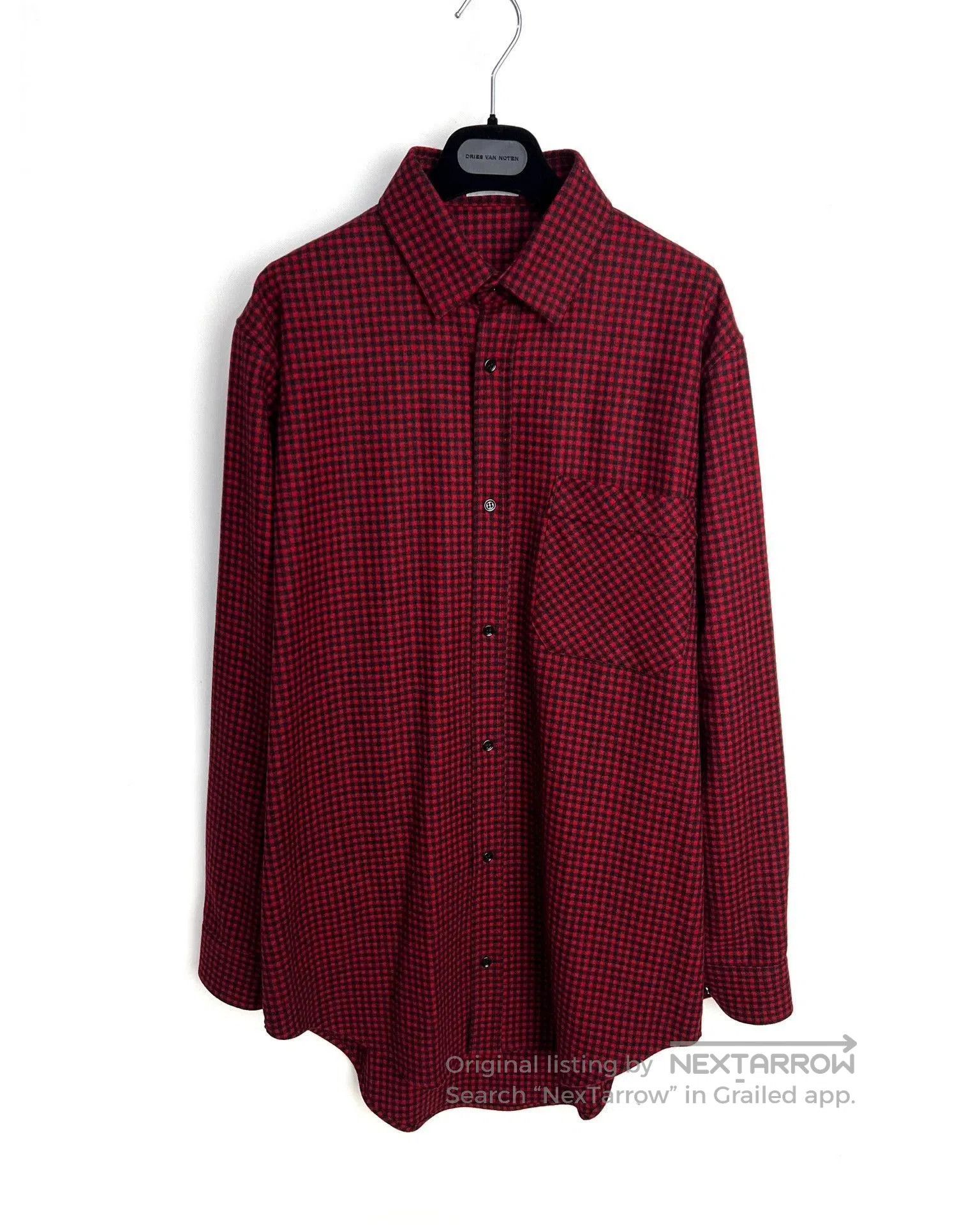 Dior Red Checkered Long Sleeve Button-Up Shirt. Size US XS / EU 42 / 0 - 1 Thumbnail