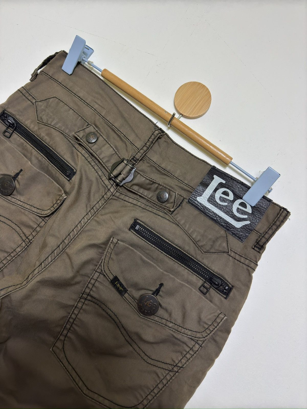 Lee Vintage Lee Riders Buckle Biker Style Low Rise Zipper Pant Size US 29 - 12 Thumbnail