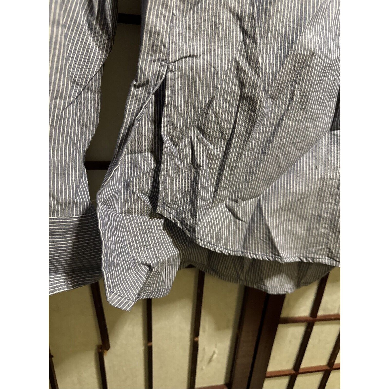 Other Roem Blue Pinstripes Ruffle Blouse Shirt NO SIZE Lightweight Size XS / US 0-2 / IT 36-38 - 5 Thumbnail