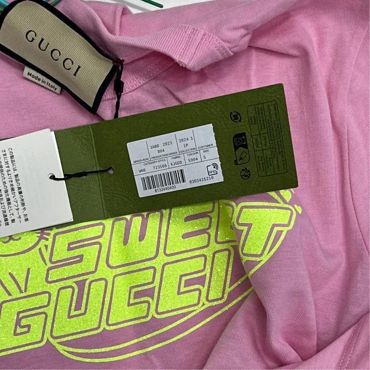 Gucci Gucci Sweet Logo Print Short Sleeve T-Shirt-2507 Size S / US 4 / IT 40 - 4 Thumbnail