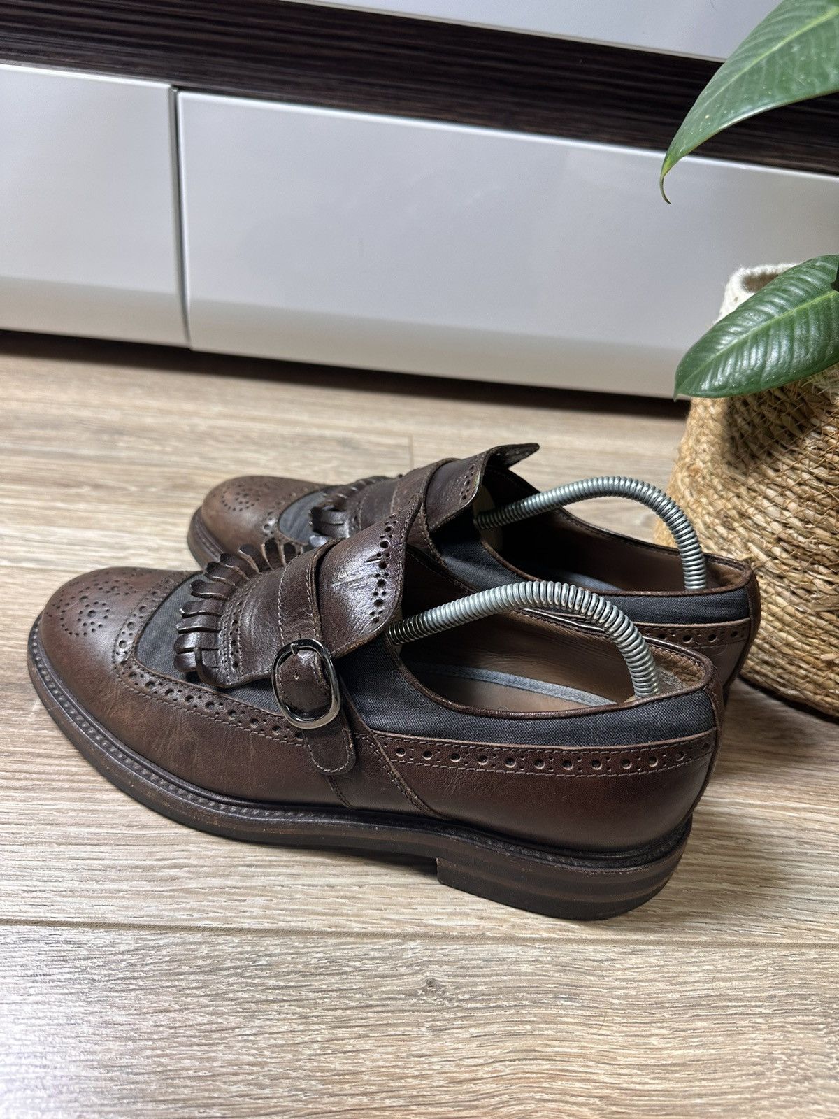 Brunello Cucinelli BRUNELLO CUCINELLI Tassel Monk Strap Brogues Loafers Boots Size US 8 / EU 41 - 8 Thumbnail