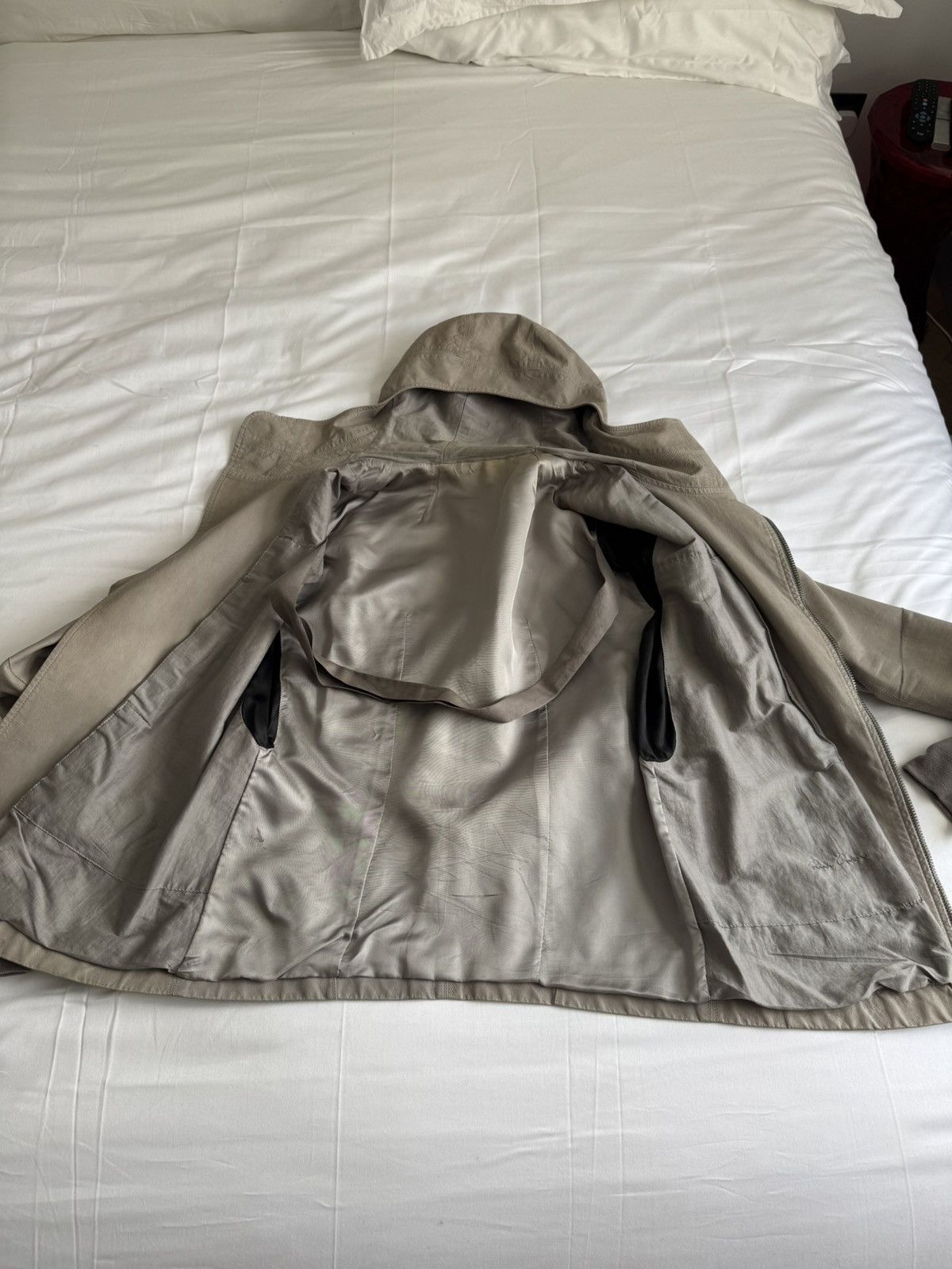 Rick Owens Very thin leather hooded jacket Size US S / EU 44-46 / 1 - 5 Thumbnail