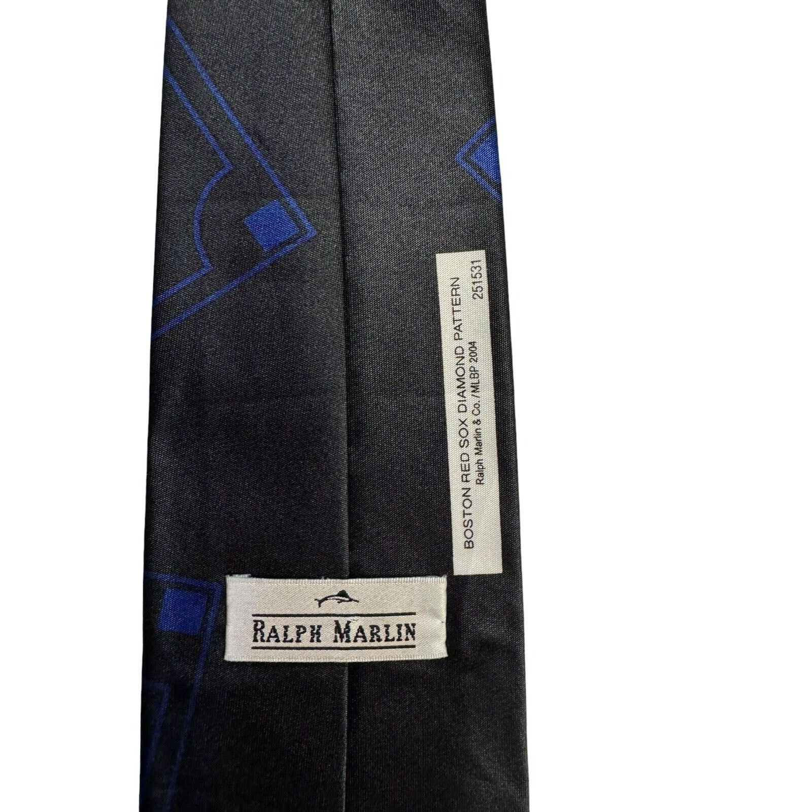 Ralph Marlin Ralph Marlin 2004 MLB Boston Red Sox Baseball Necktie Size ONE SIZE - 4 Thumbnail