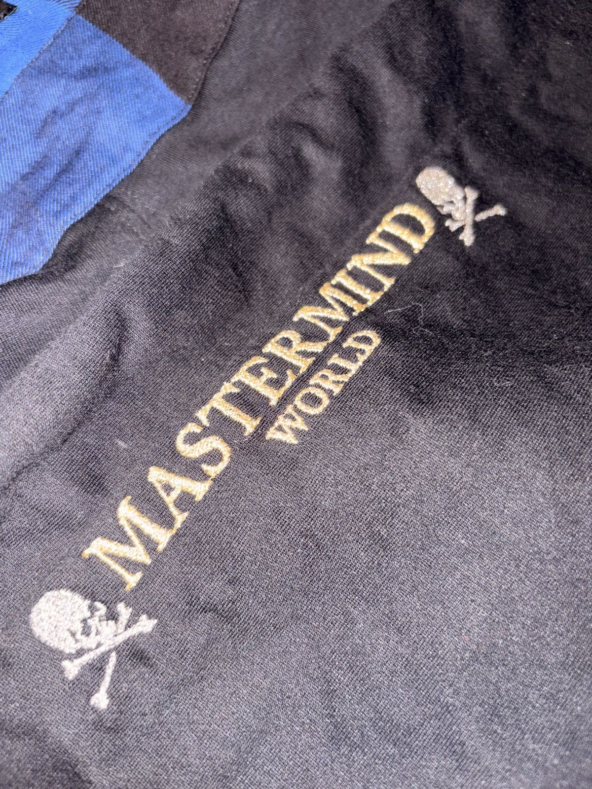 Mastermind Japan MasterMind Blue and Black Plaid Flannel Hoodie Size US M / EU 48-50 / 2 - 6 Thumbnail