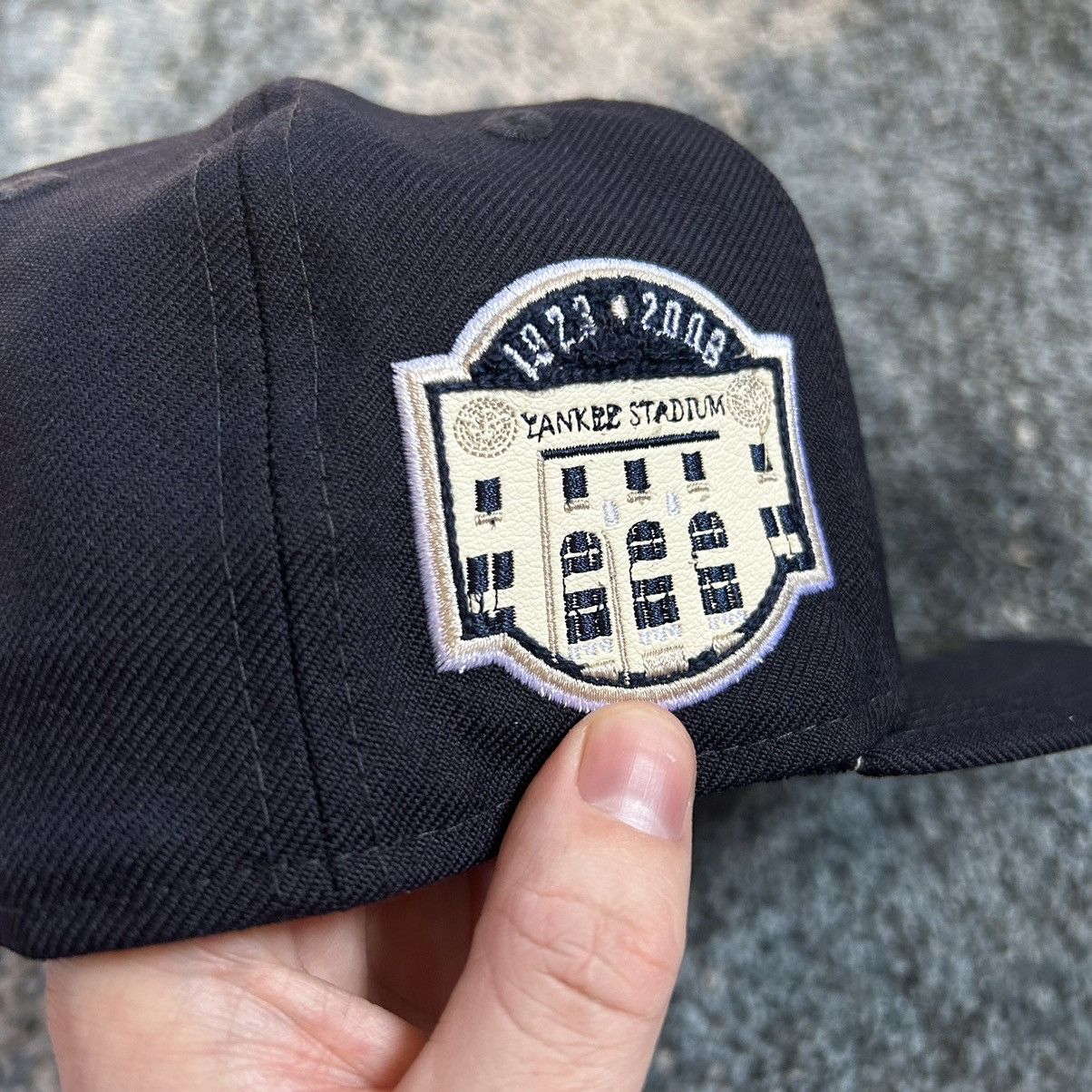 MyFitteds 7 3/8 NEW YORK YANKEES 1947 WORLD SERiES LEATHER PATCH Size ONE SIZE - 12 Thumbnail