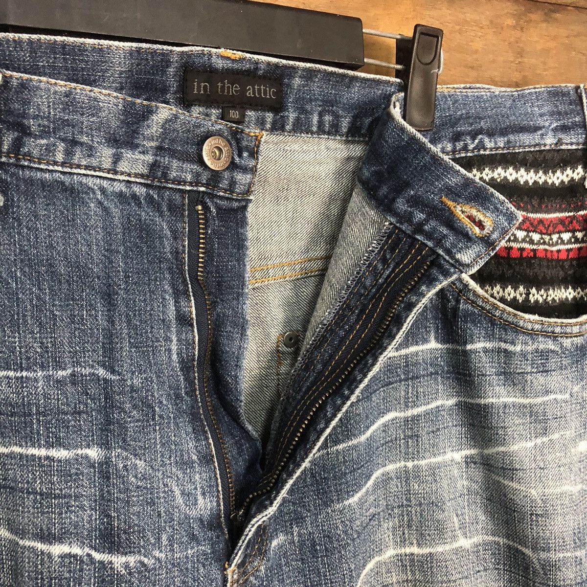 In The Attic In The Attic Blue Distressed Denim Pants #7320 Size US 38 / EU 54 - 11 Thumbnail