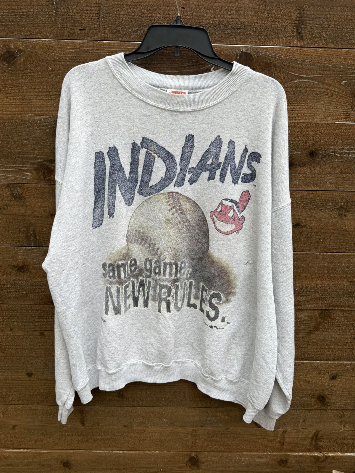 Vintage Vintage 1995 Cleveland Indians Sweatshirt Size US XL / EU 56 / 4 - 1 Thumbnail