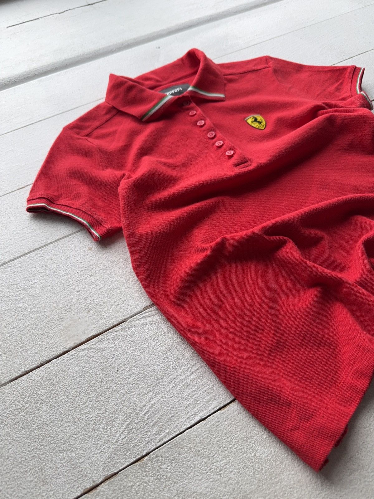 Ferrari × Vintage Ferrari Red Polo Shirt S Official Scuderia Italy Racing Size S / US 4 / IT 40 - 3 Thumbnail