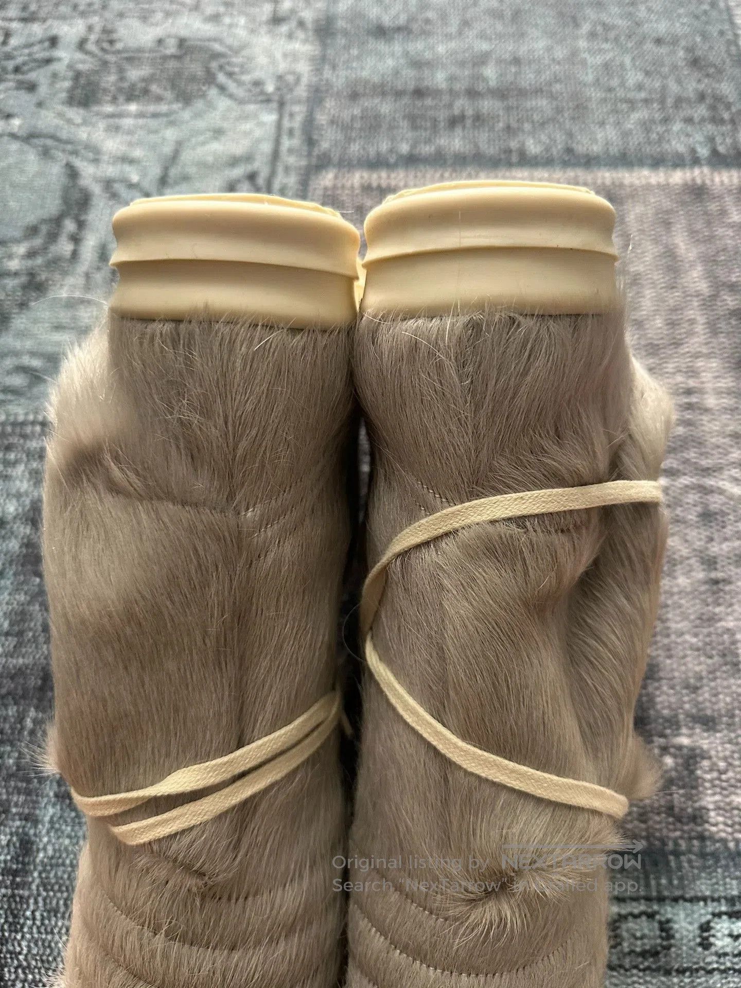 Rick Owens Rick Owens Gray Cow Hair Cargo Boots. Size US 6 / IT 36 - 6 Thumbnail