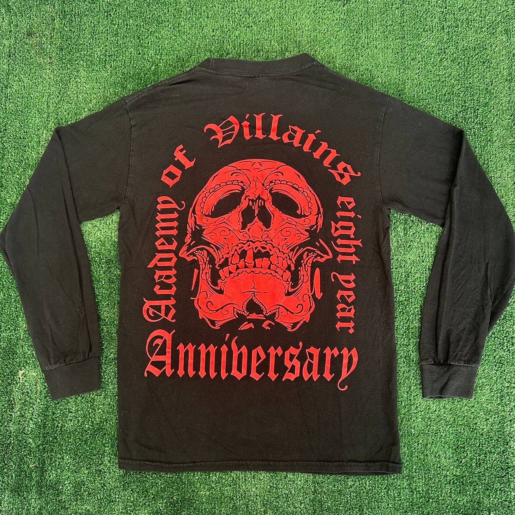 Gildan Academy of Villains T-Shirt Villains Tour Goth Skull Tee Size US S / EU 44-46 / 1 - 5 Thumbnail