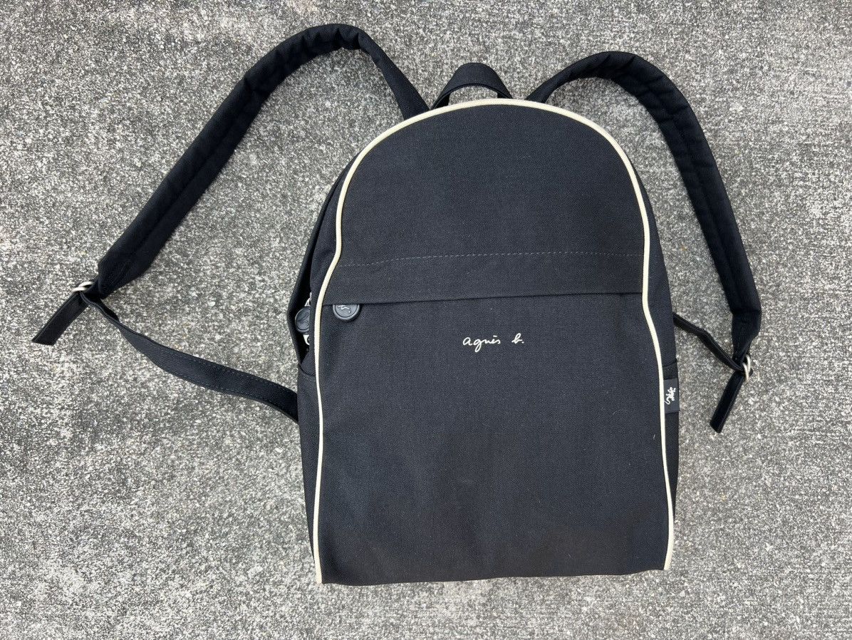 Vintage Agnes B. Black Backpack Bag