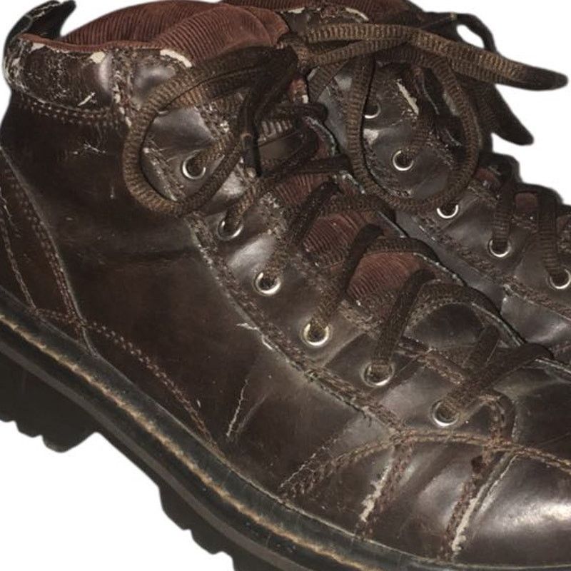 Faded Glory Faded Glory Oxford Chunk Brown Lace Up Leather Boot Shoe 7.5 Size US 7.5 / IT 37.5 - 6 Thumbnail