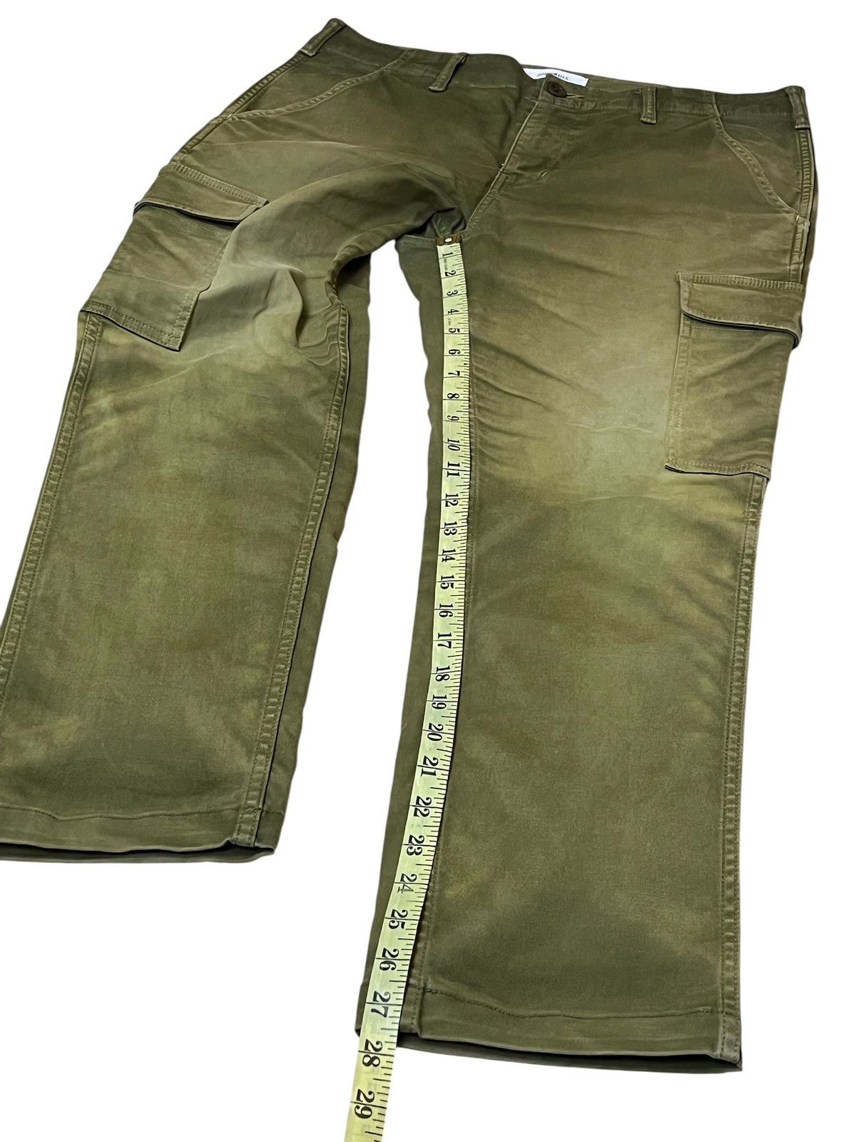 Toyo Enterprises sick🔥Vintage JOHNBULL green army faded baker cargo pants Size US 35 - 17 Thumbnail