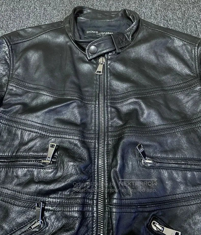 Dolce & Gabbana Dolce&Gabbana Leather Jacket. Size US L / EU 52-54 / 3 - 2 Thumbnail