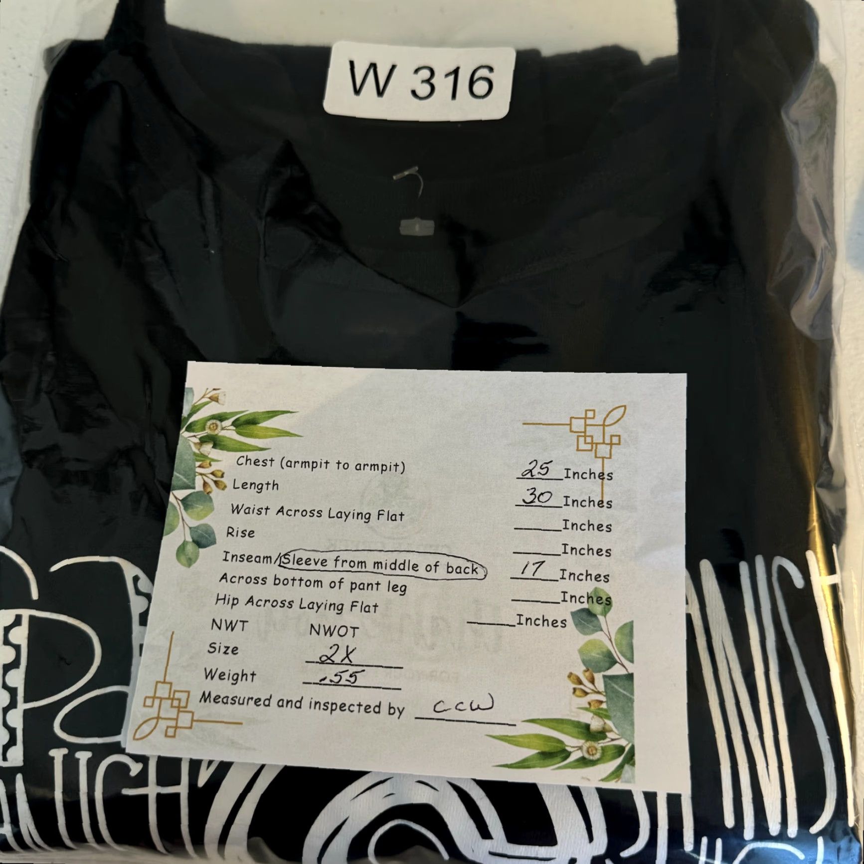 Vintage Woman Within T-Shirt Black Graphic 2X 100% Cotton Short Sleeve Crew Neck W316 Ladies Plus Size Graphic Tee Size XXL / US 16-18 / IT 52-54 - 8 Thumbnail