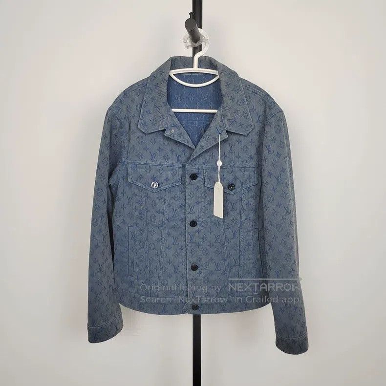 Louis Vuitton Louis Vuitton Denim full print jacket Size US S / EU 44-46 / 1 - 1 Thumbnail