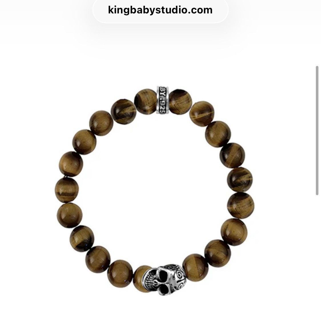 King Baby Studio Tiger’s Eye Bead Bracelet Size ONE SIZE - 1 Thumbnail