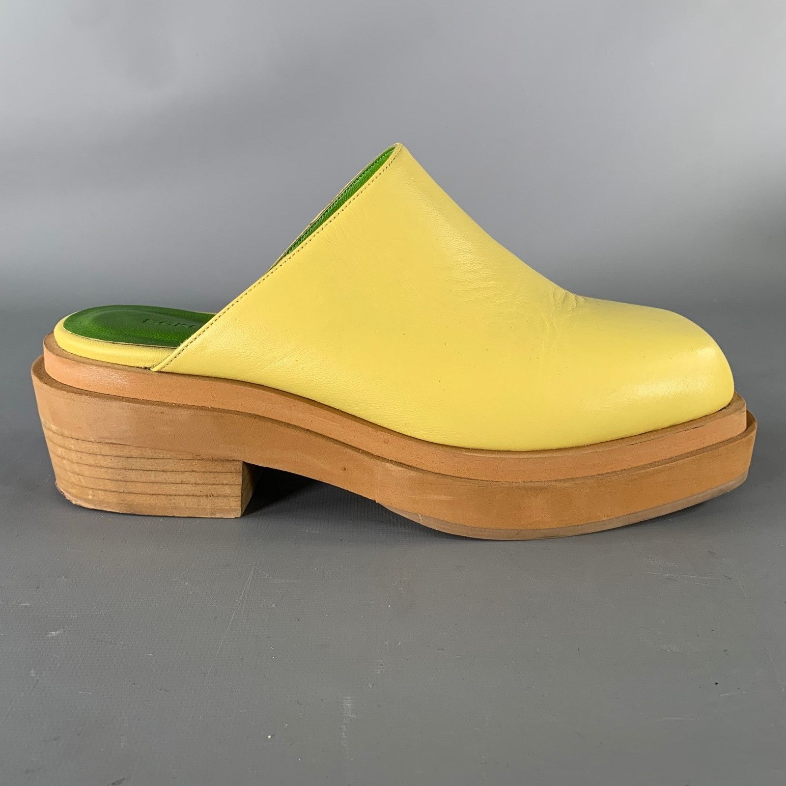 Eckhaus Latta ECKHAUS LATTA Size 7 Yellow Mules Loafers Size US 10 / IT 40 - 2 Thumbnail