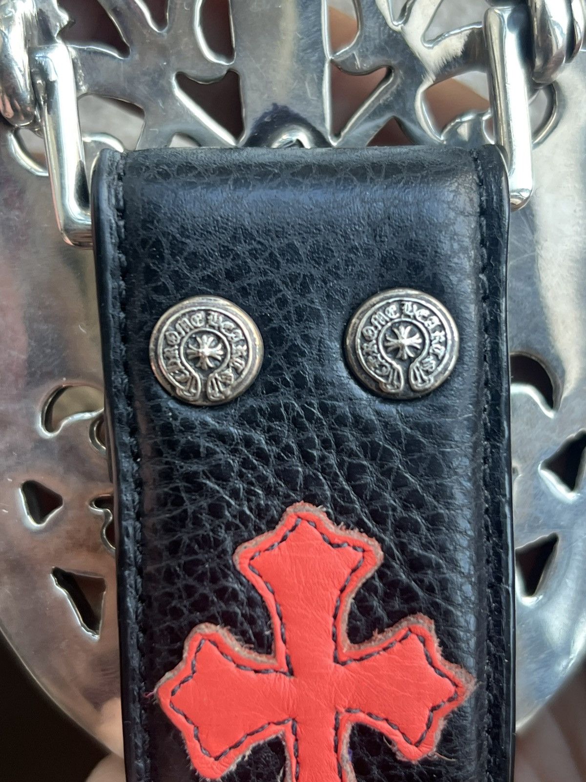 Chrome Hearts SOLD Chrome Hearts Multi Colored Belt Strap with Oval XL Size ONE SIZE - 10 Thumbnail