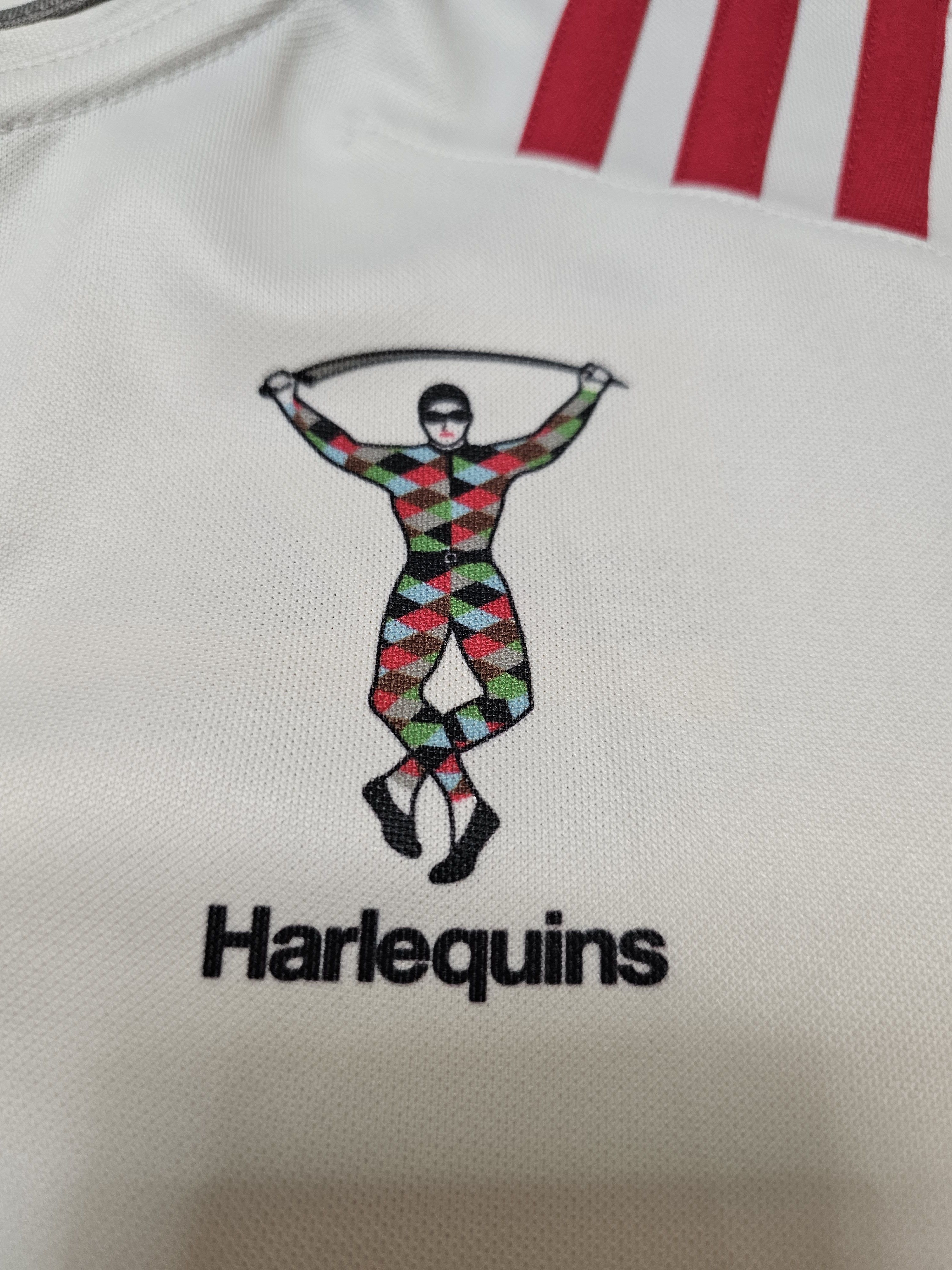 Adidas HARLEQUINS RUGBY JERSEY 2015 AWAY ENGLAND SHIRT RUGBY JERSEY Size US M / EU 48-50 / 2 - 4 Thumbnail