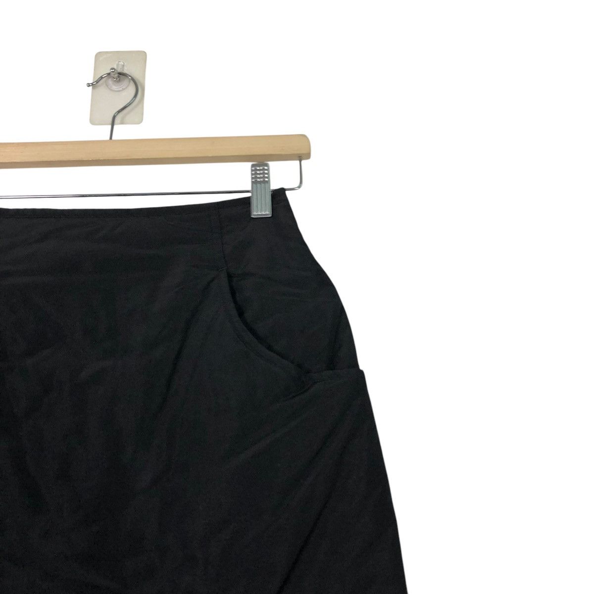 Yohji Yamamoto 🔥RICH BLACK MINI SHORT SKIRT Y’S YOHJI YAMAMOTO Size 26" / US 2 / IT 38 - 7 Thumbnail