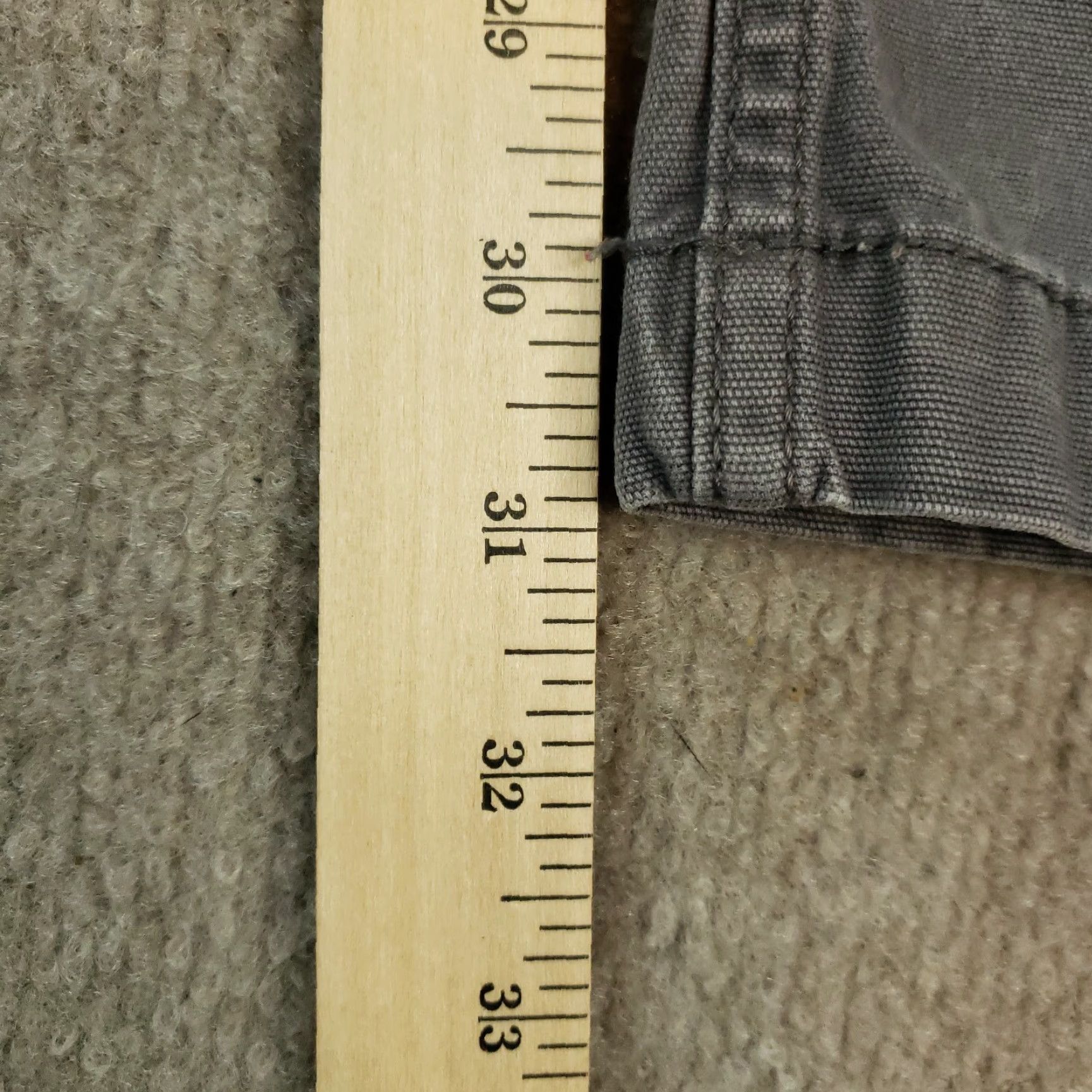 Carhartt Carhartt Mens Carpenter Pants Gray Relaxed Fit Straight Leg Workwear 34x31 Cotton Size US 34 / EU 50 - 3 Thumbnail