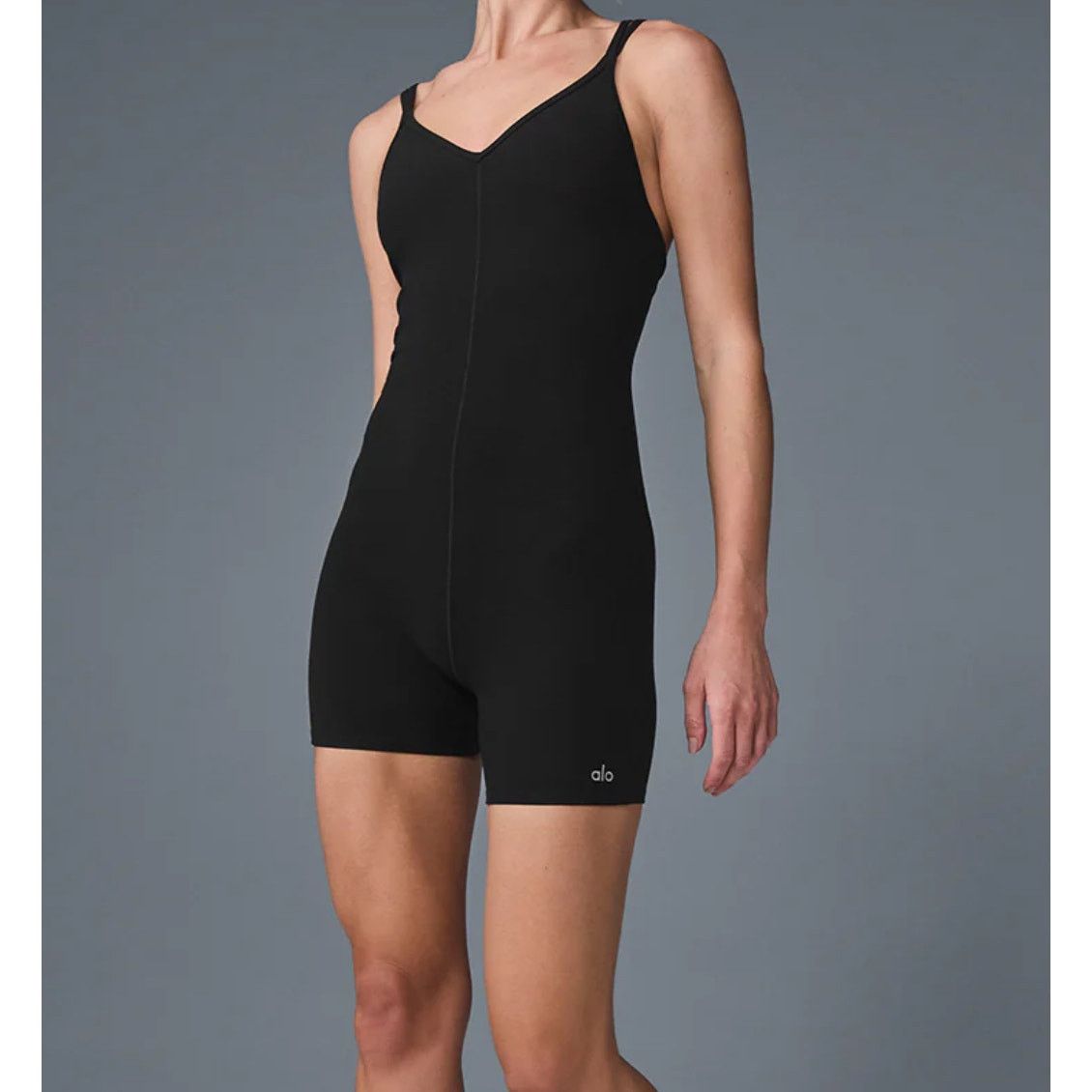 Alo Yoga Alo Yoga Alosoft Suns Out Black Size S V-Neck Double Straps Size S / US 4 / IT 40 - 2 Thumbnail