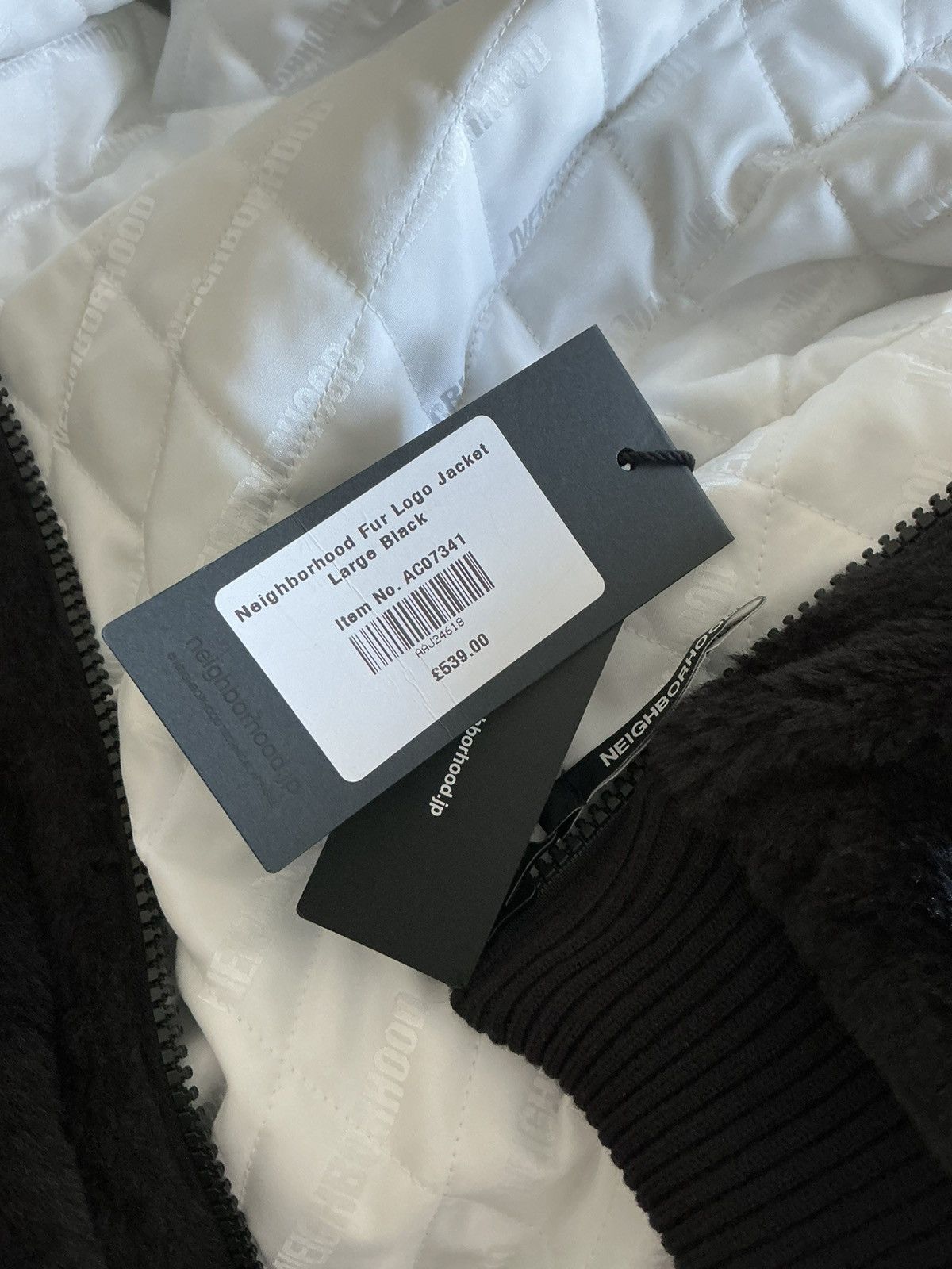 Neighborhood NEIGHBORHOOD FUR LOGO JACKET Black Size Large New Size US L / EU 52-54 / 3 - 13 Thumbnail