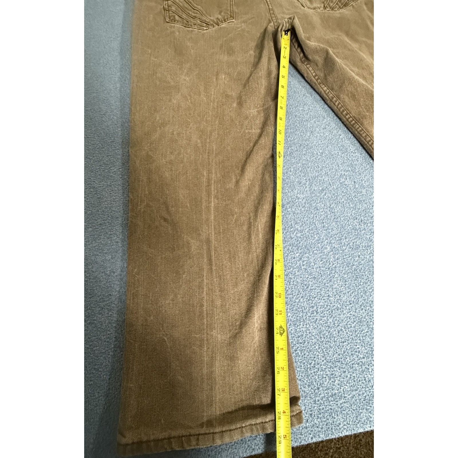 Akademiks Vtg Akademiks Jeans Mens 42x32 Brown Baggy Y2K Embroidered Size US 42 / EU 58 - 9 Thumbnail