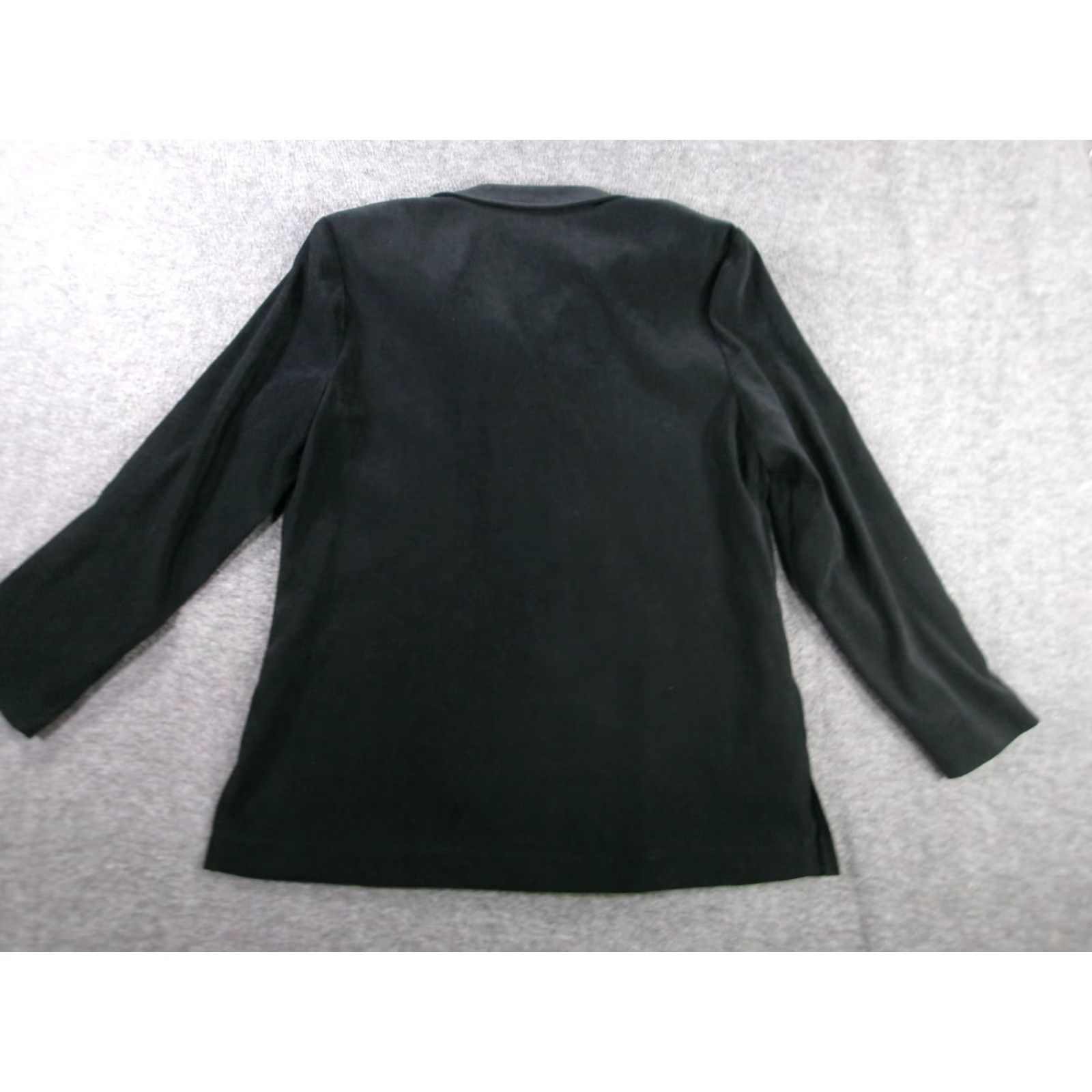 Vintage Requirements Jacket Women 12 Petite Black Button Causal Capsule Classic Office Jacket 12P Black Size XL / US 12-14 / IT 48-50 - 7 Thumbnail