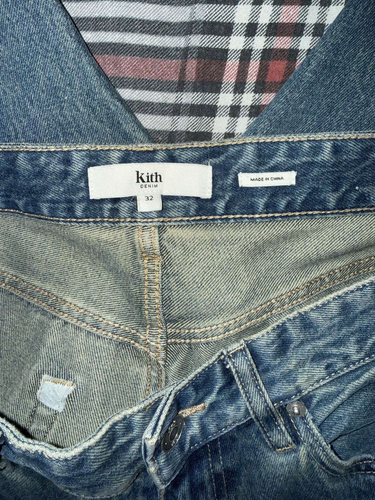 Kith Kith “The Webster Chill” Blue Jean Size 32 (altered) Size US 32 / EU 48 - 4 Thumbnail