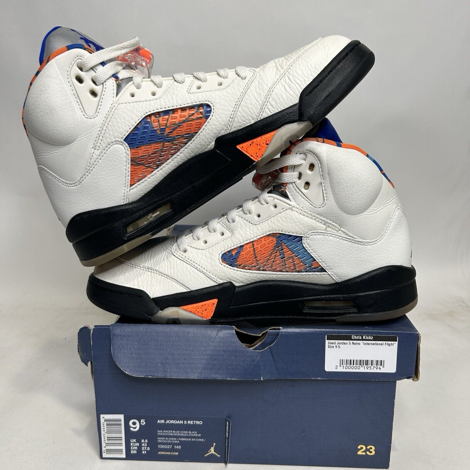 Jordan Brand Nike Air Jordan 5 Retro OG “International Flight” 2024 Size US 9.5 / EU 42-43 - 3 Thumbnail