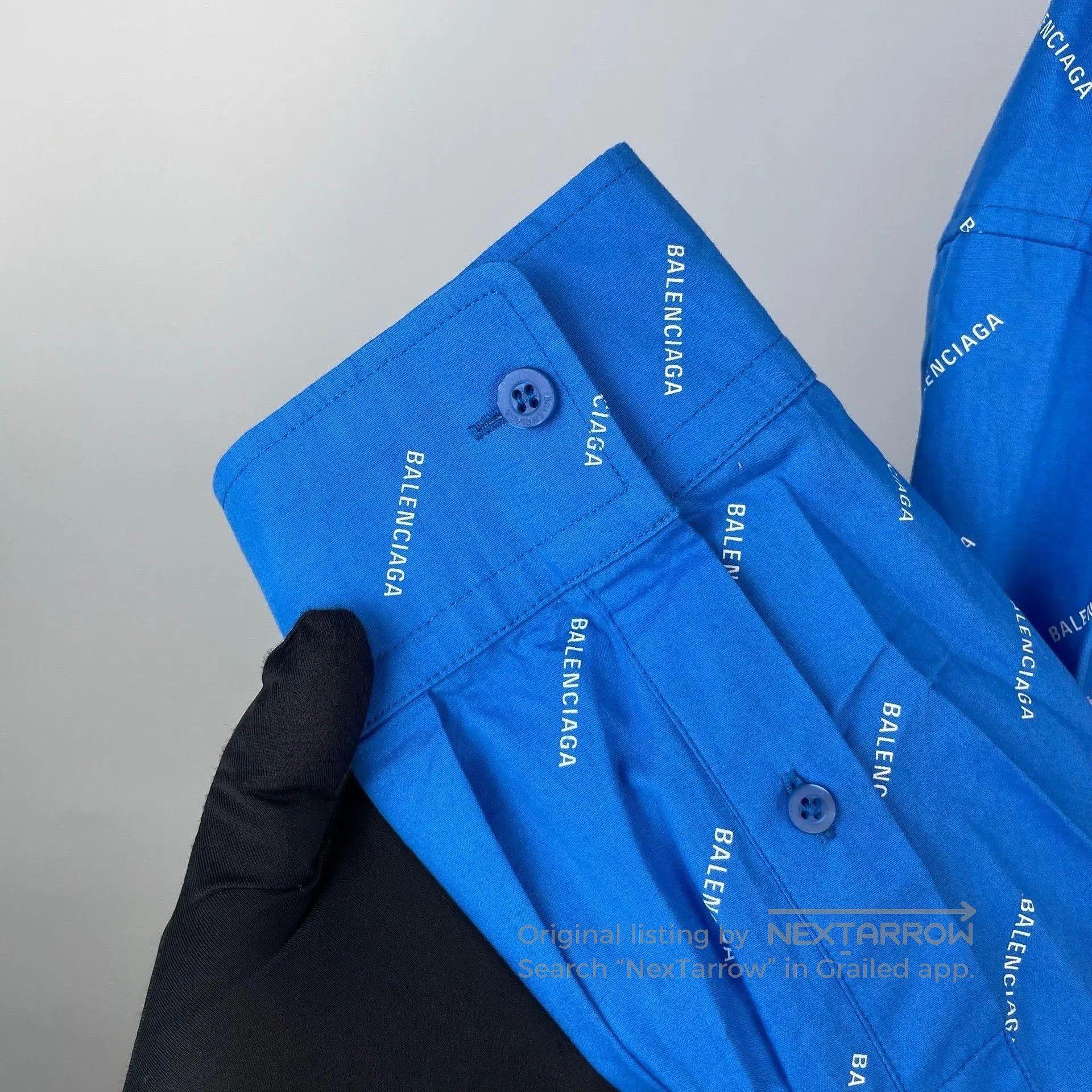 Balenciaga Balenciaga Blue Logo Single. Size US M / EU 48-50 / 2 - 7 Thumbnail